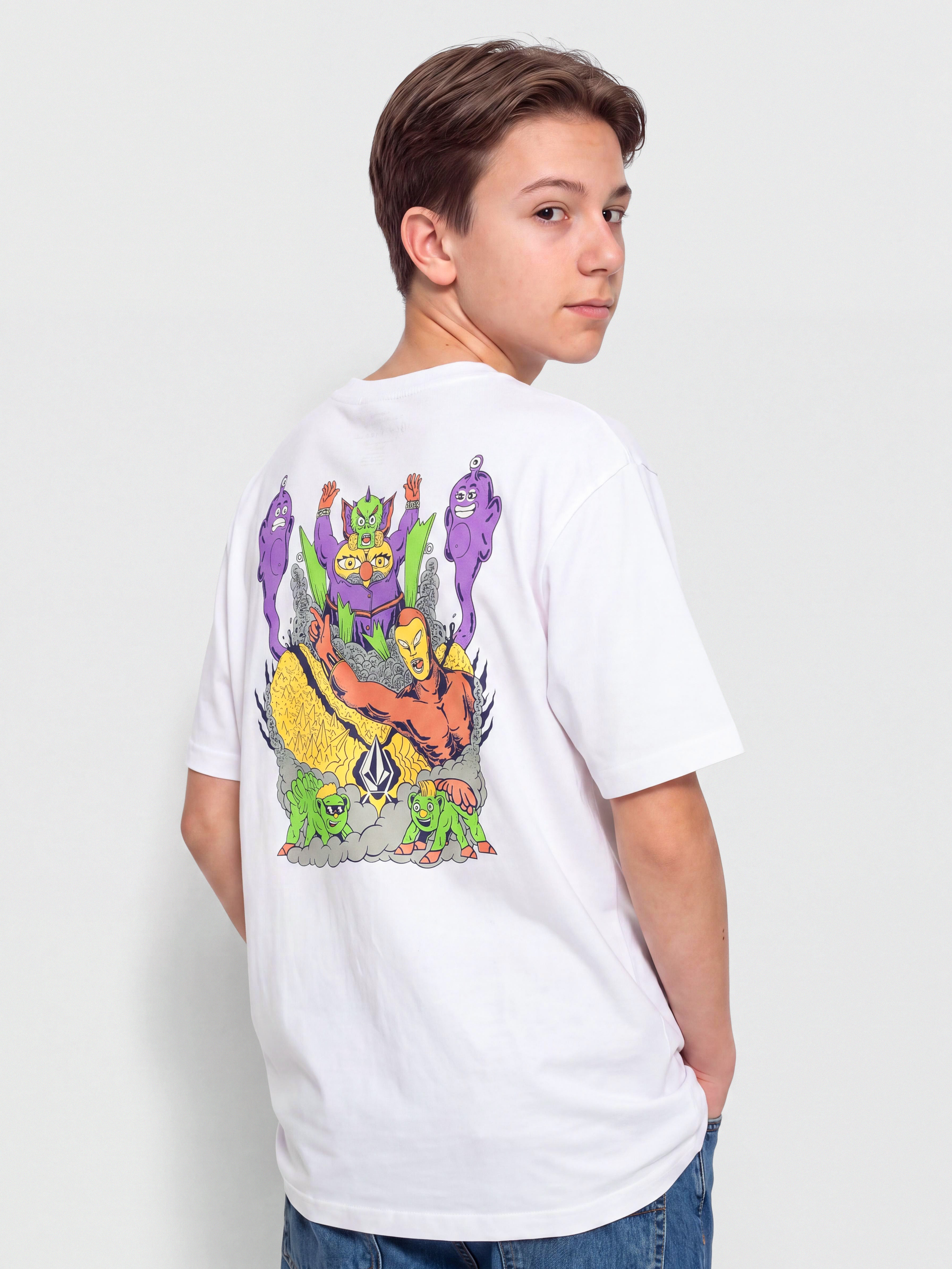 Tricou Volcom Fa Ben Sanaire 2 JR (white)