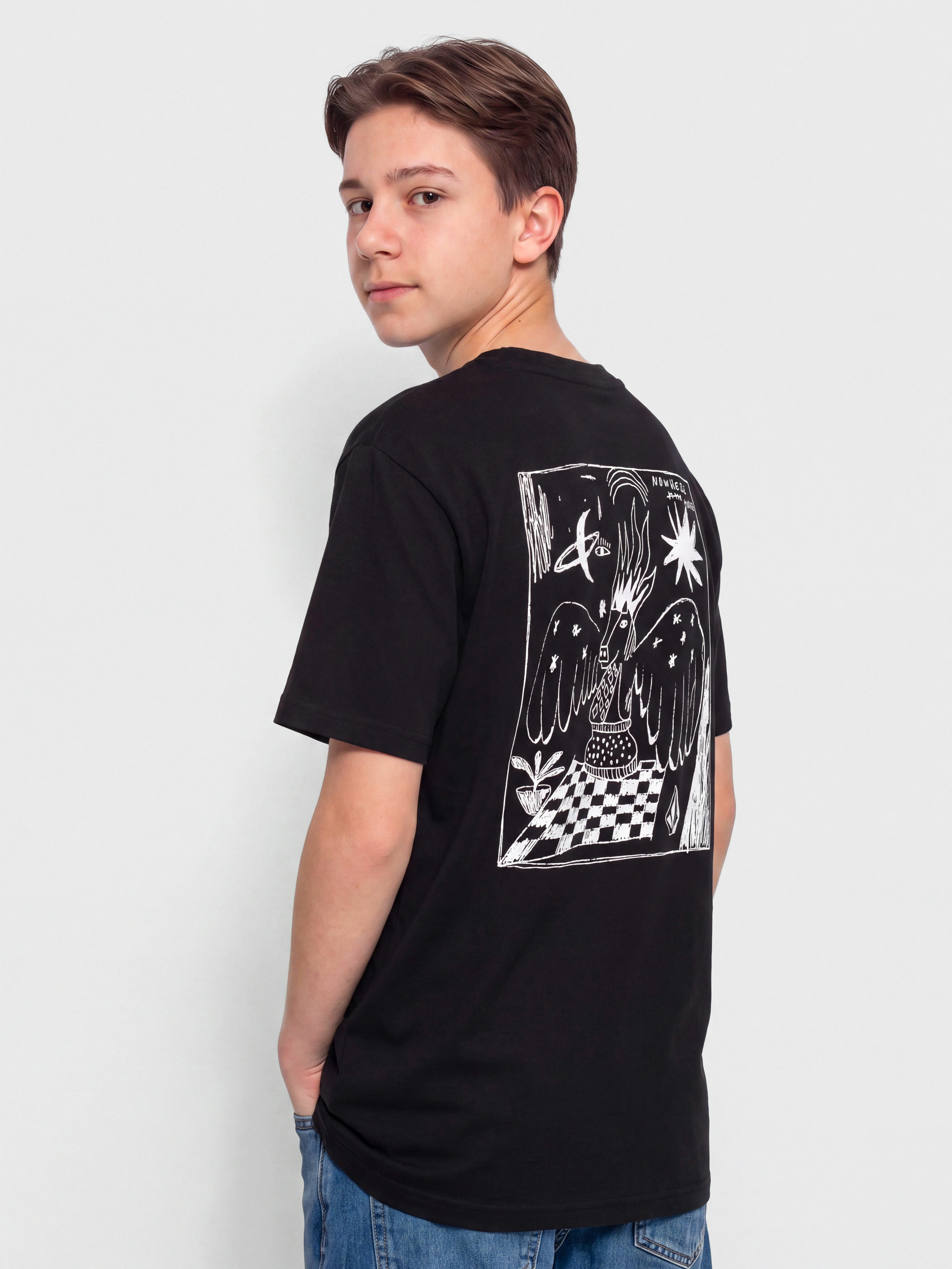 Tricou Volcom Nowhere Bsc JR (black)
