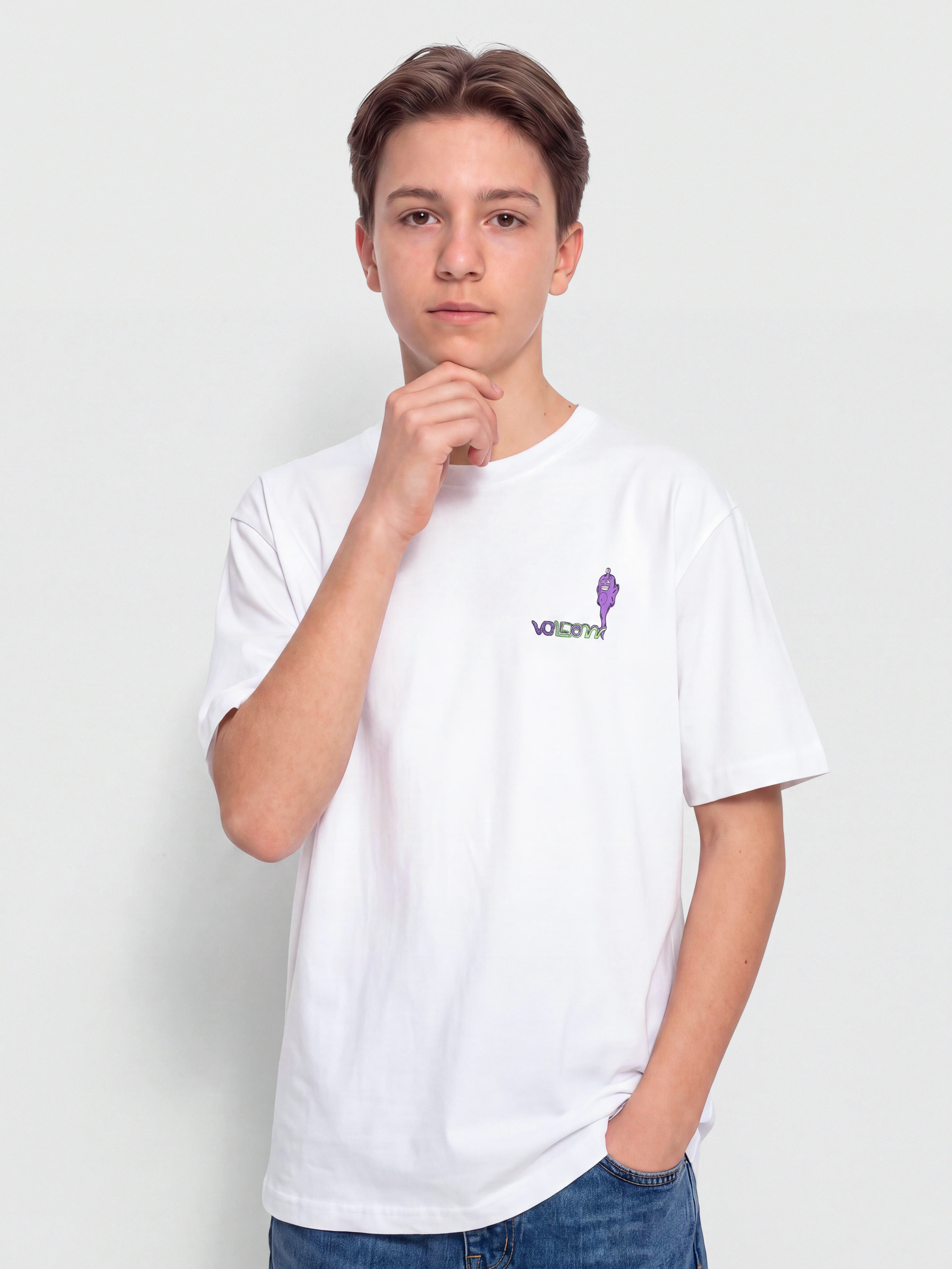 Tricou Volcom Fa Ben Sanaire 2 JR (white)