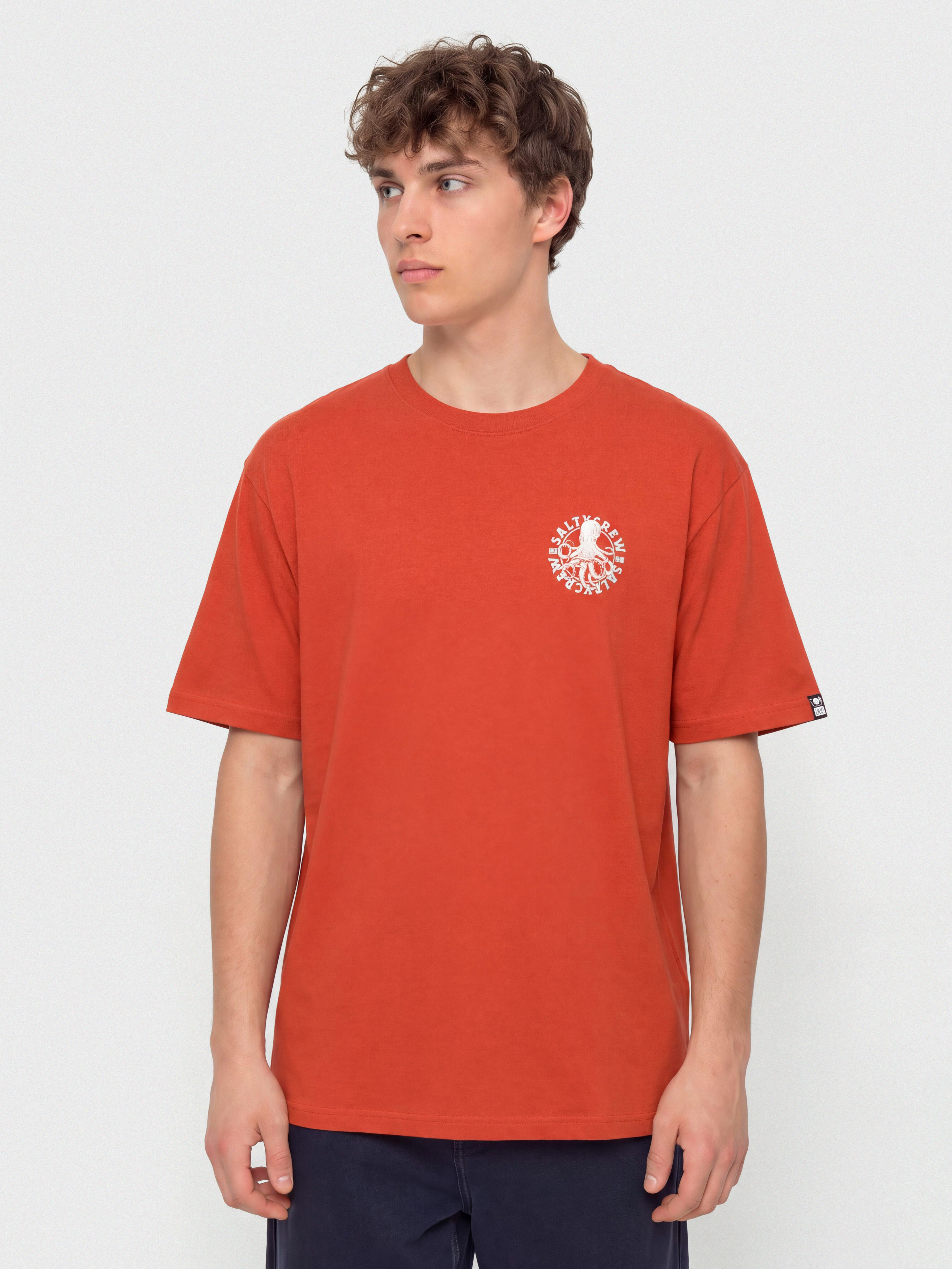 Tricou Salty Crew Tentacles (washed red)
