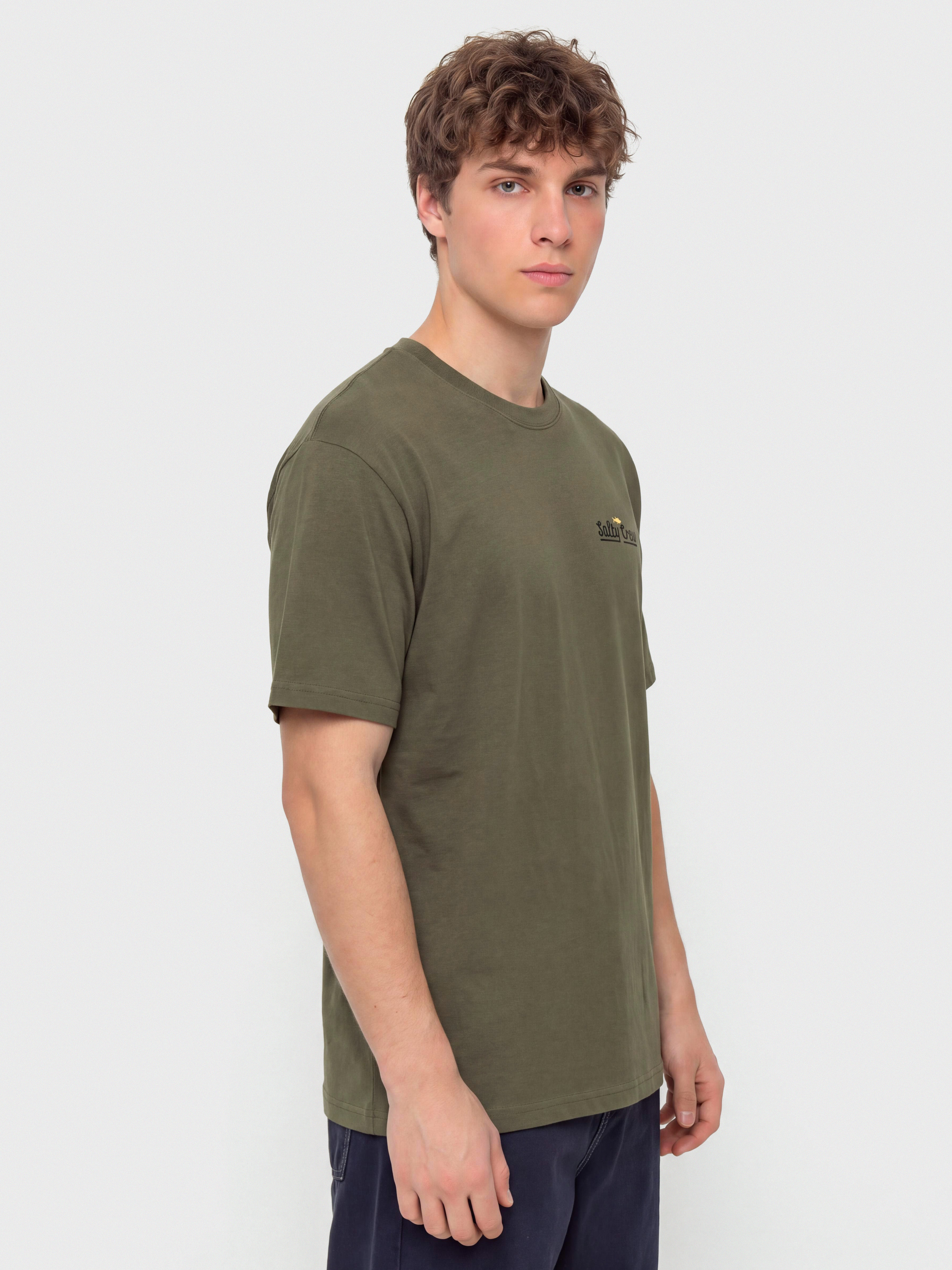 Tricou Salty Crew Border Fill Classic (dusty olive)