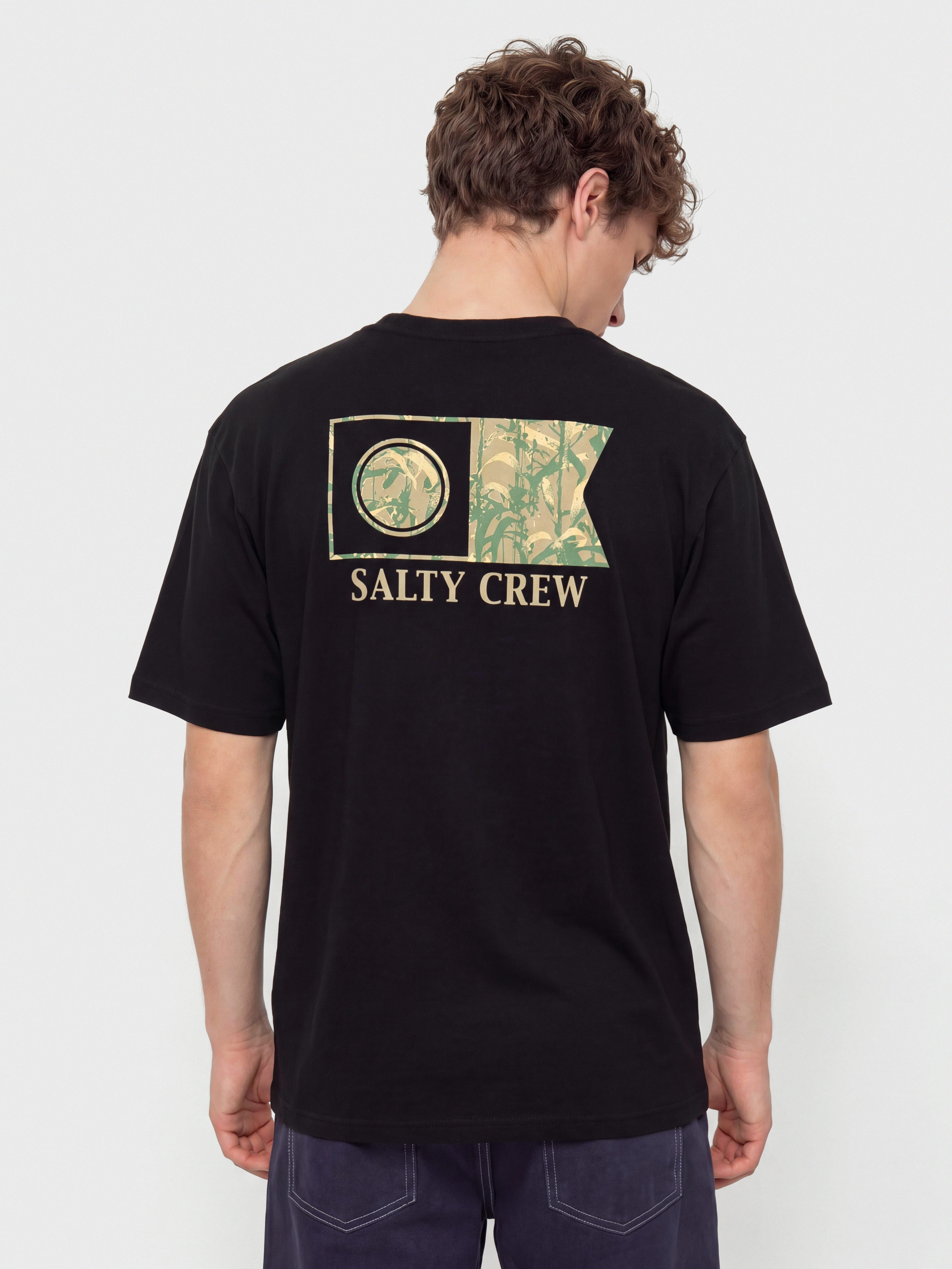 Tricou Salty Crew Flagship (black)