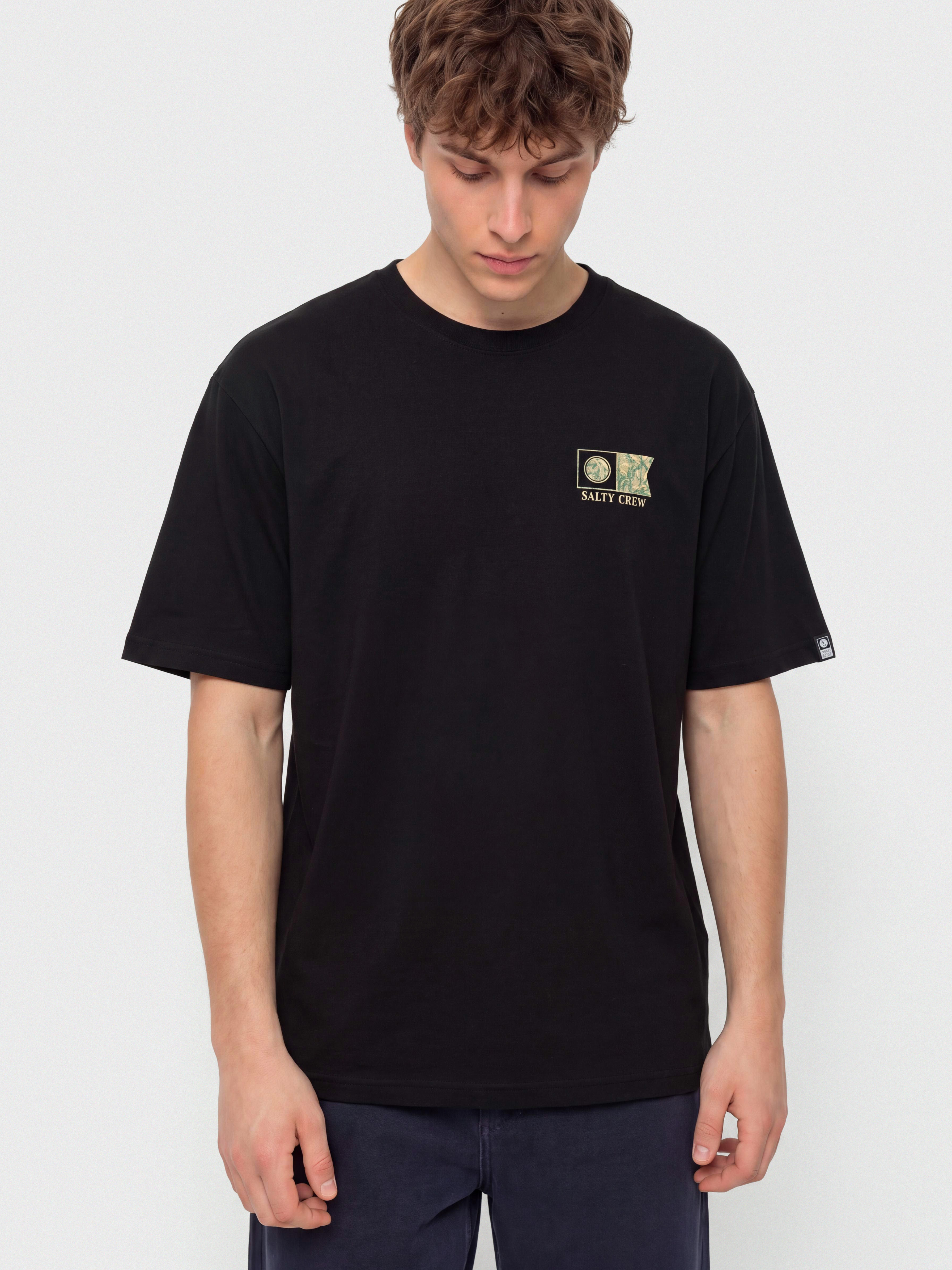 Tricou Salty Crew Flagship (black)