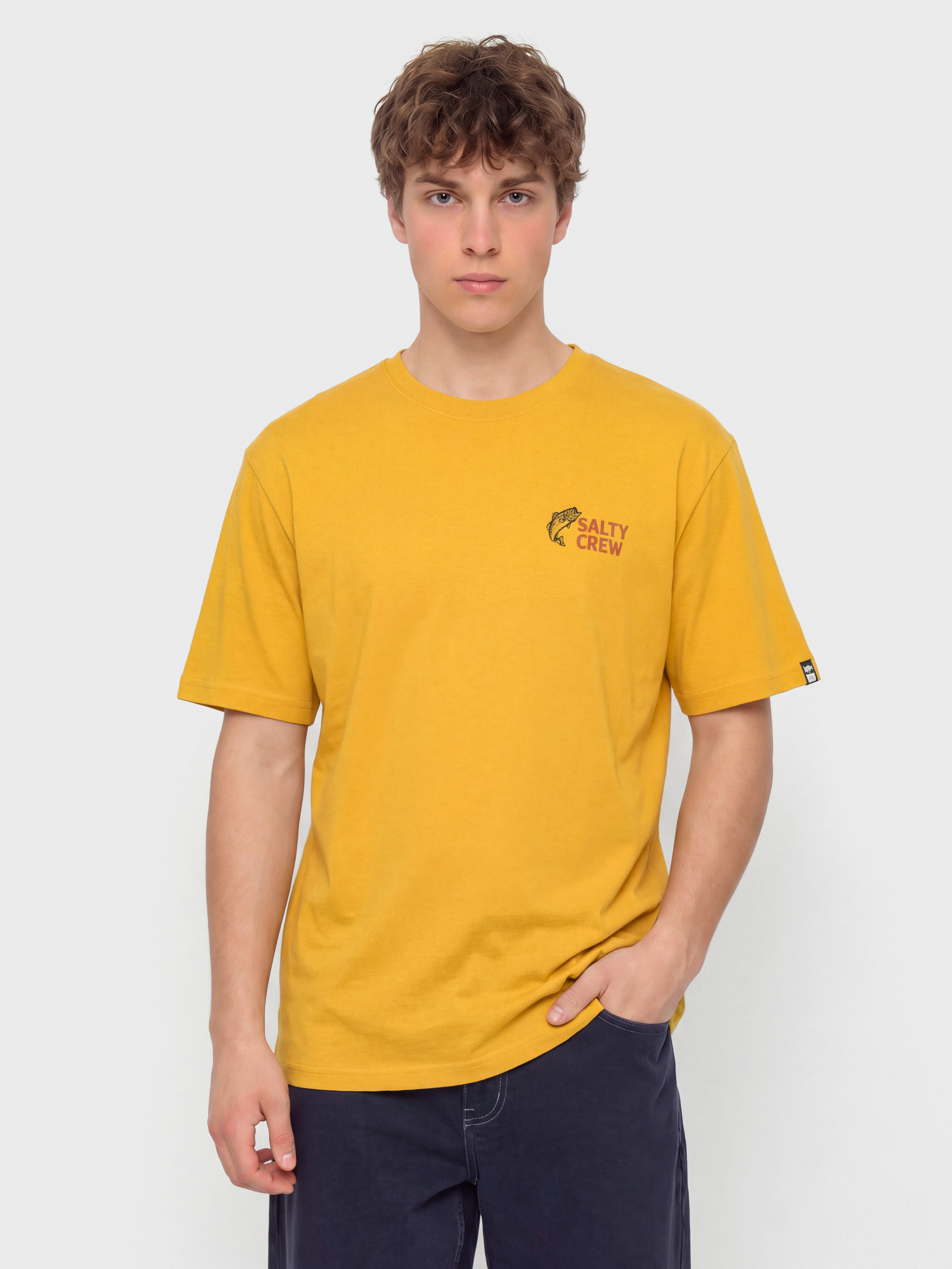 Tricou Salty Crew Bait Shop (mineral yellow)