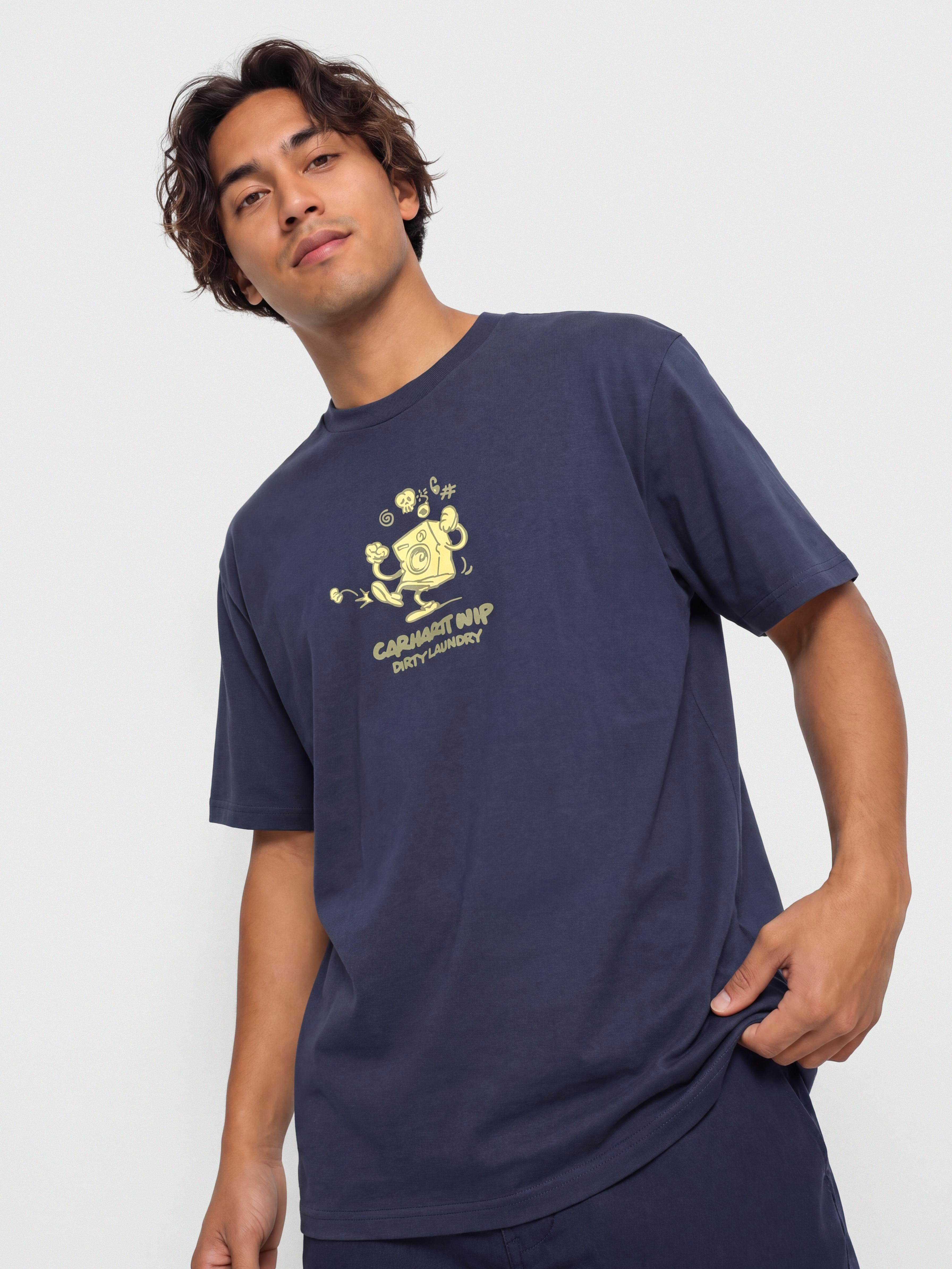 Tricou Carhartt WIP Dirty Laundry (blue)