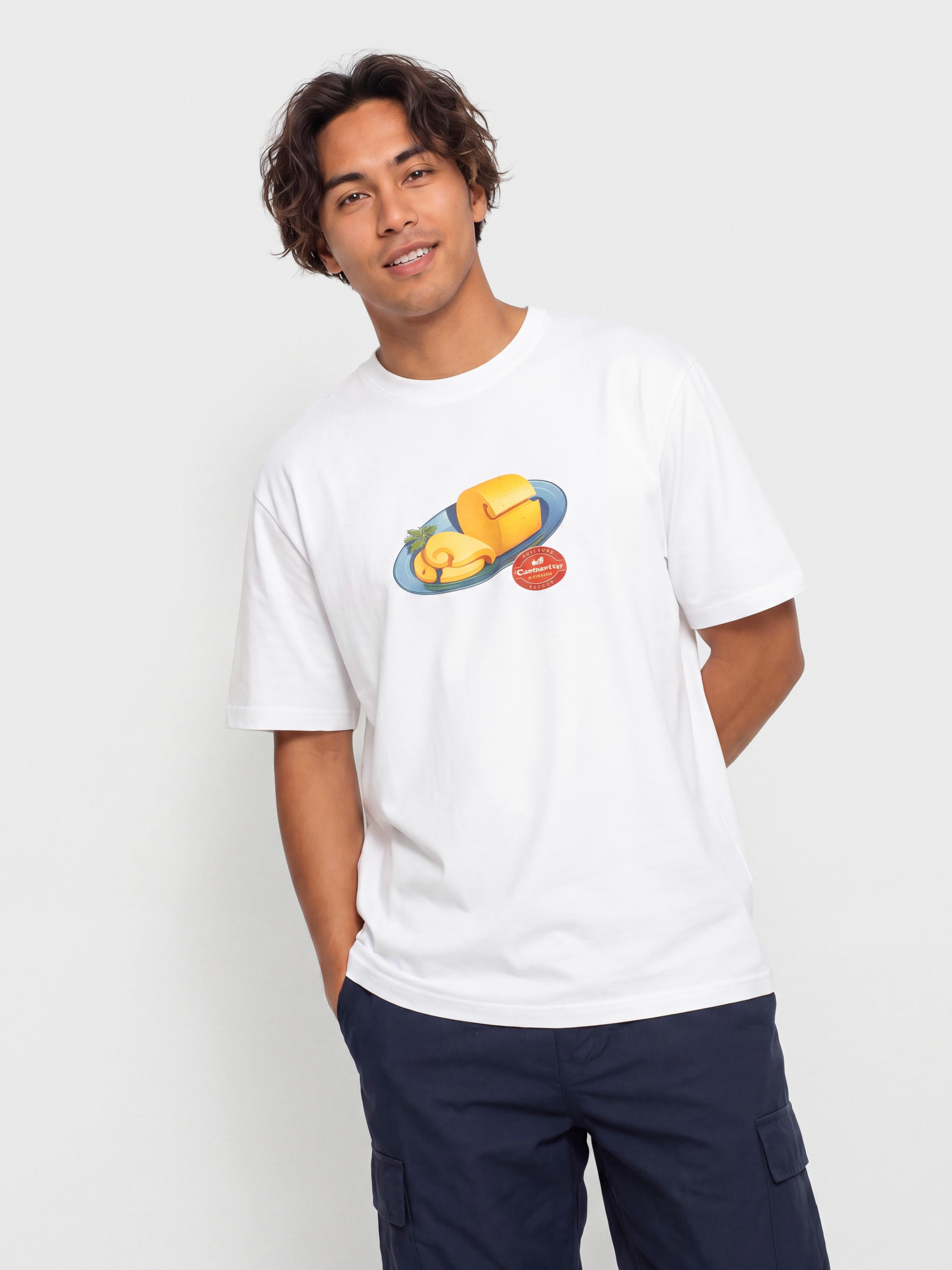 Tricou Carhartt WIP Fromage (white)