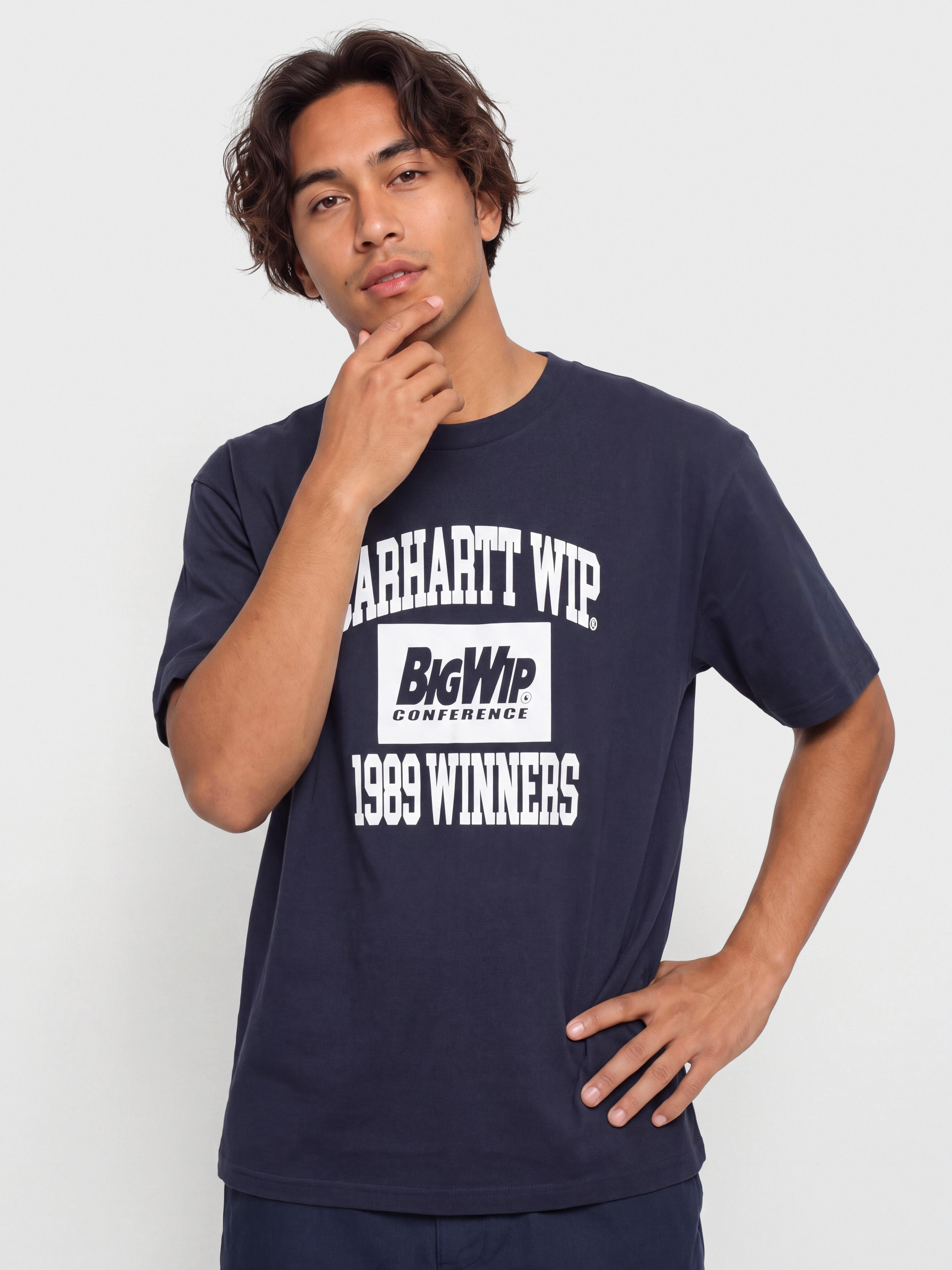 Tricou Carhartt WIP 1989 Winners (dark navy/heavy stone wash)