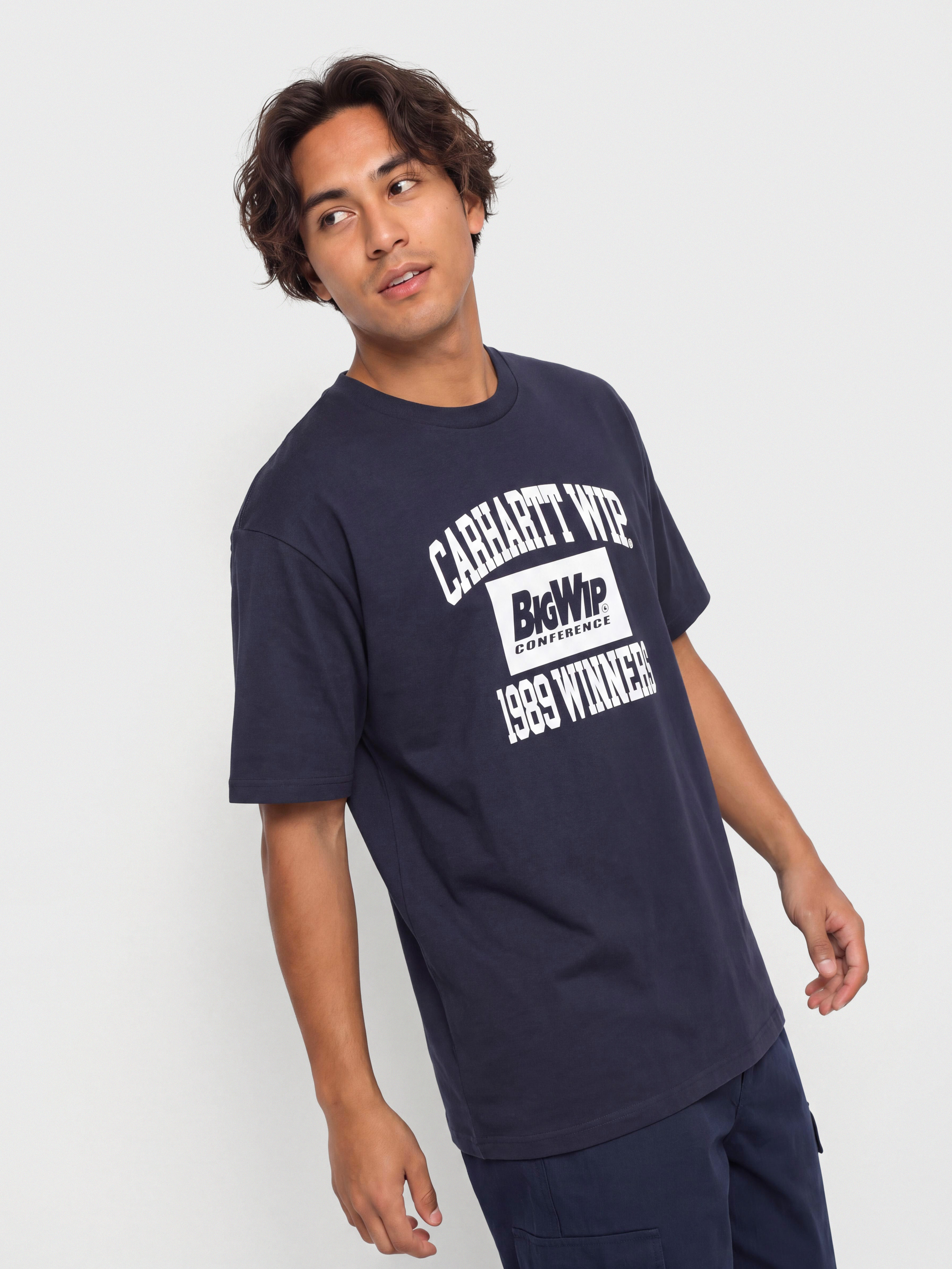 Tricou Carhartt WIP 1989 Winners (dark navy/heavy stone wash)