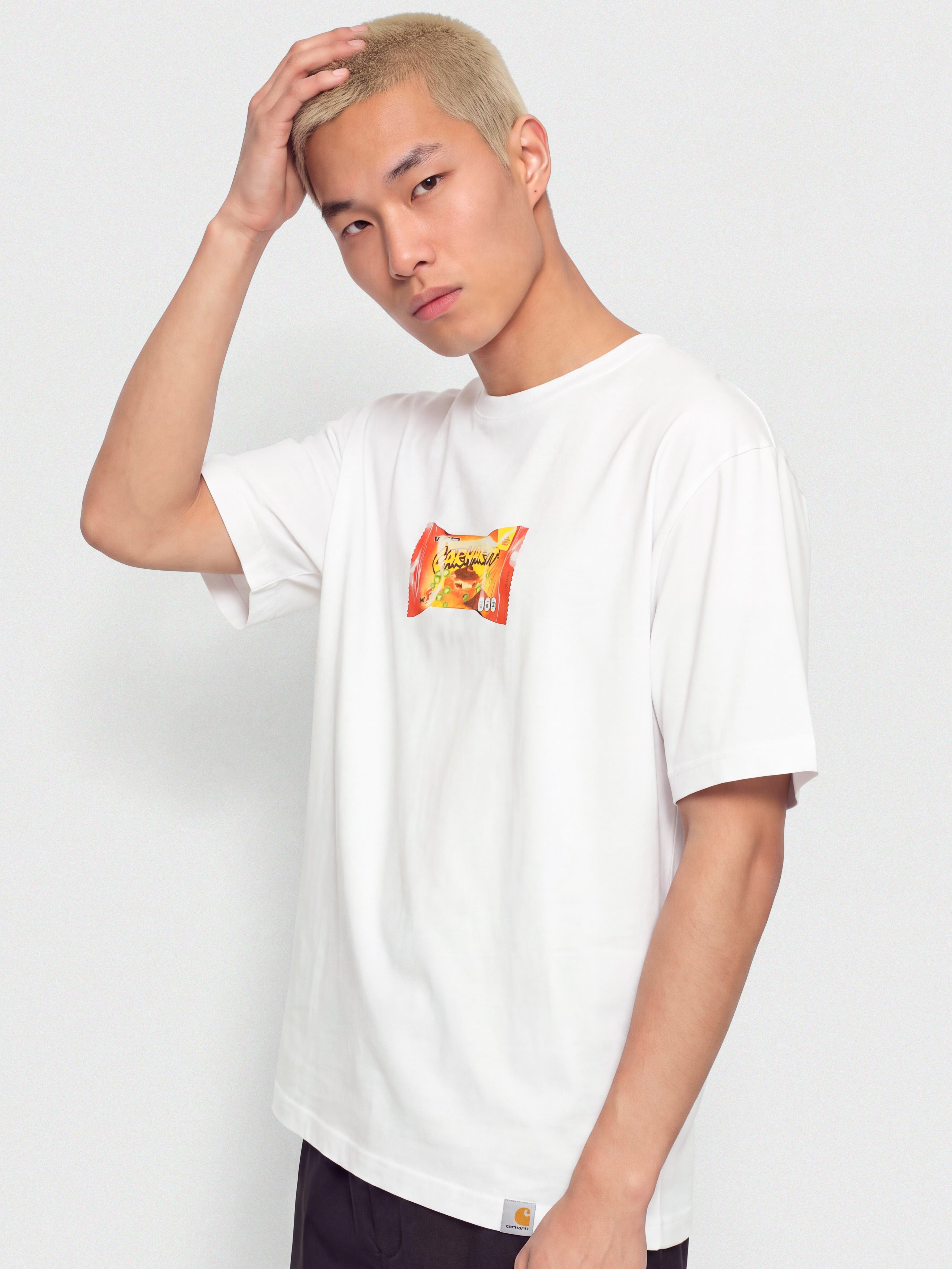 Tricou Carhartt WIP Road Side Snack (white)