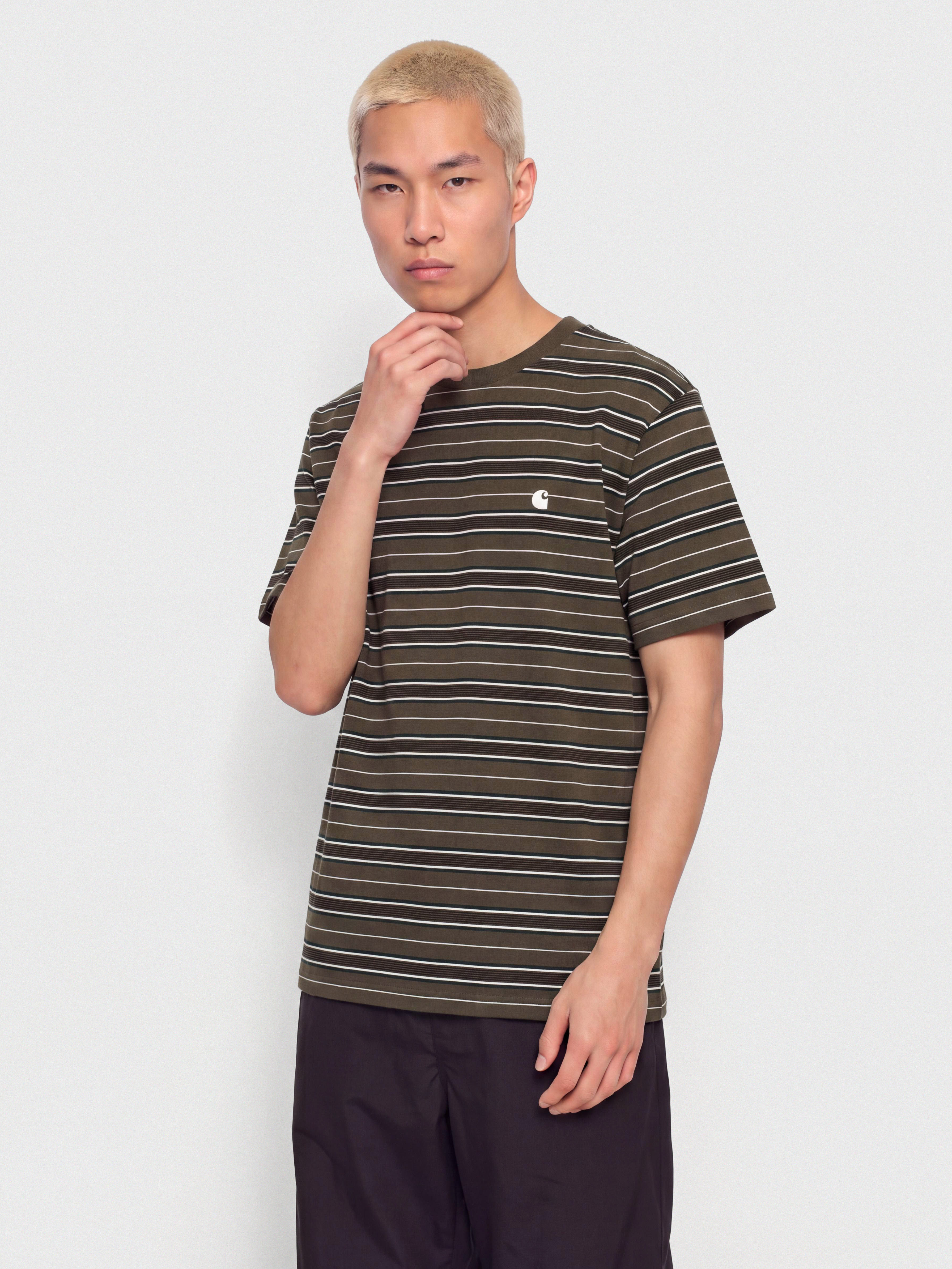 Tricou Carhartt WIP Bronson (bronson stripe cypress)