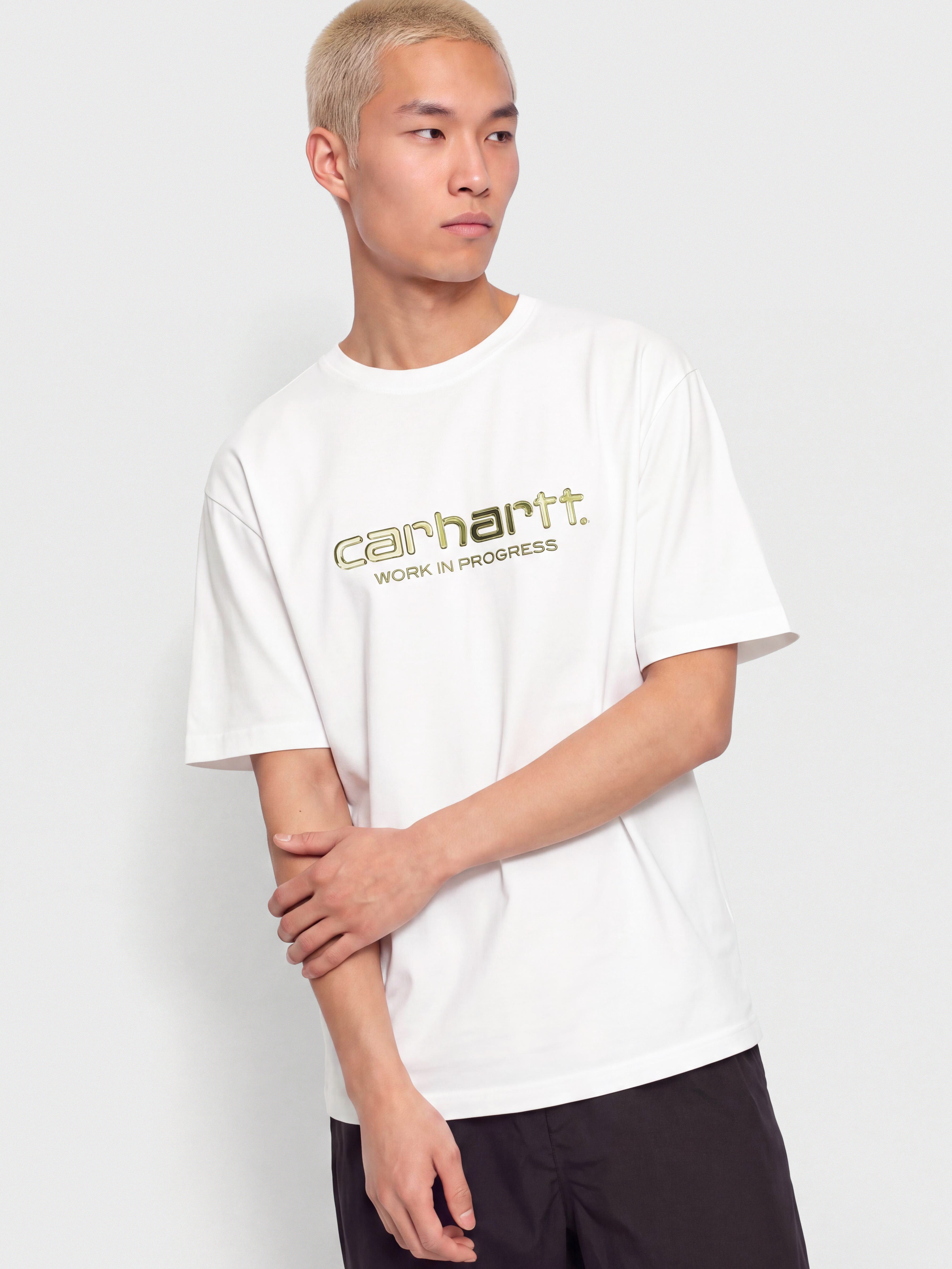 Tricou Carhartt WIP Solar Chrome Script (white)