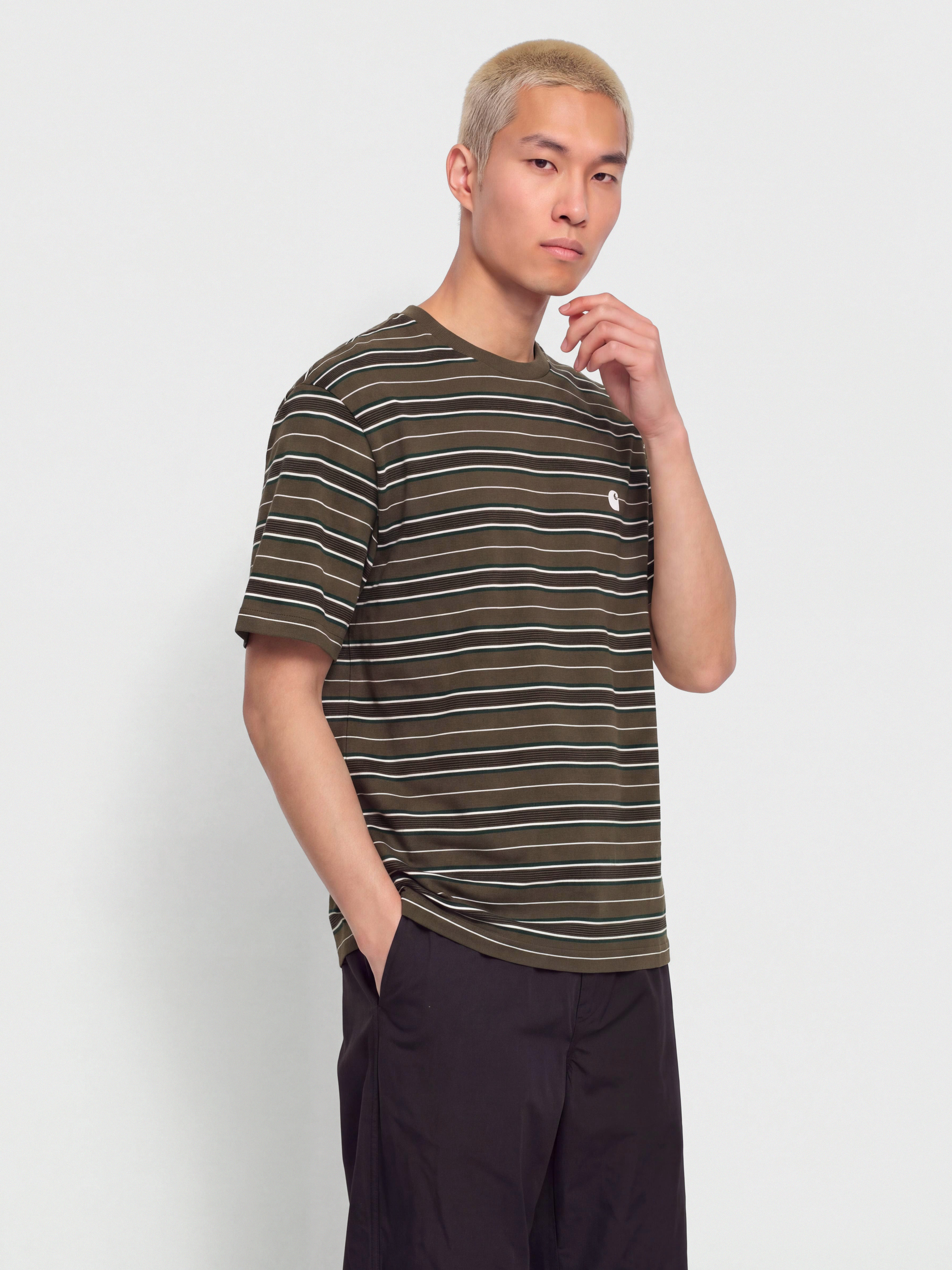Tricou Carhartt WIP Bronson (bronson stripe cypress)