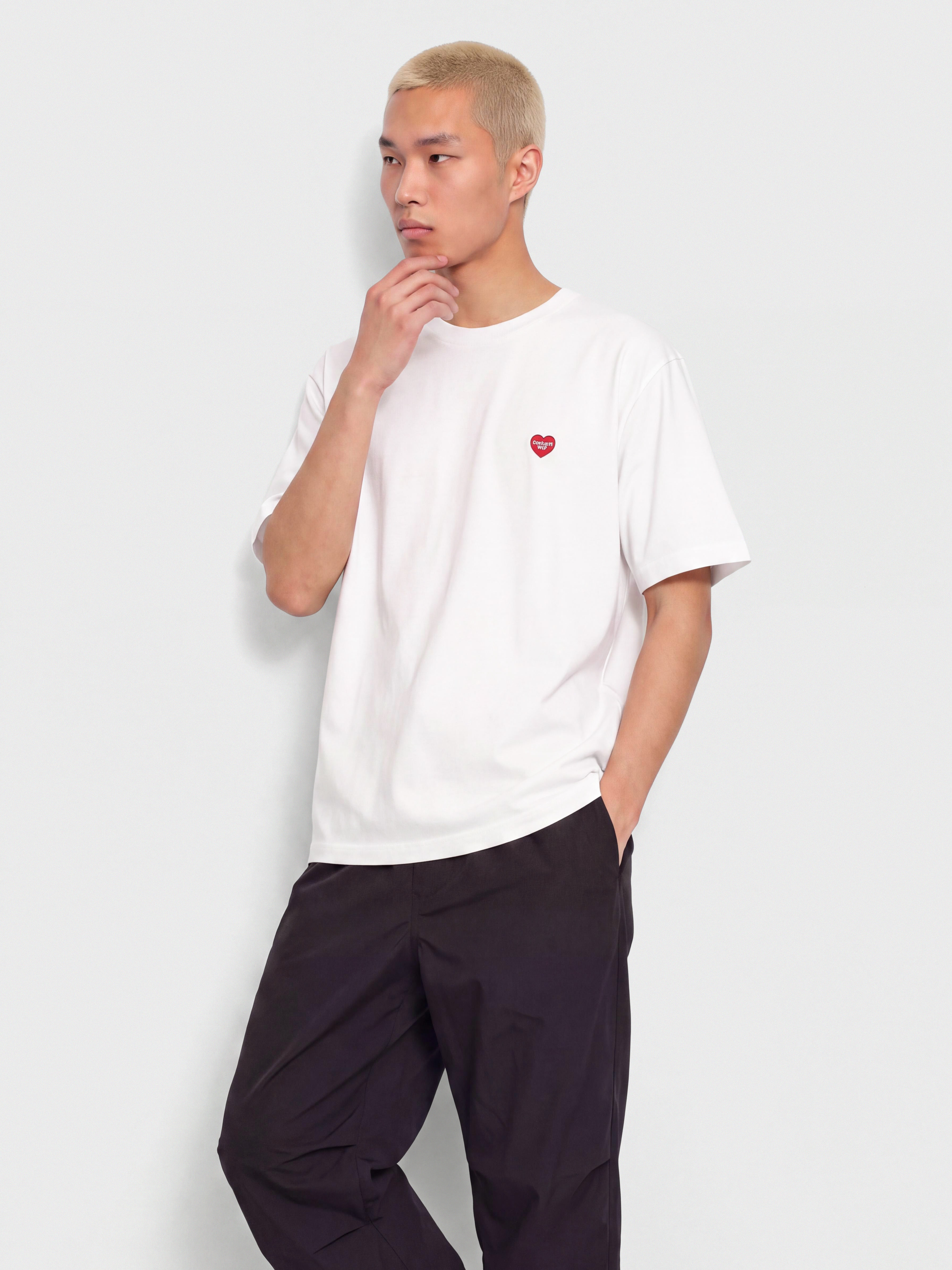 Tricou Carhartt WIP Small Heart (white/red)