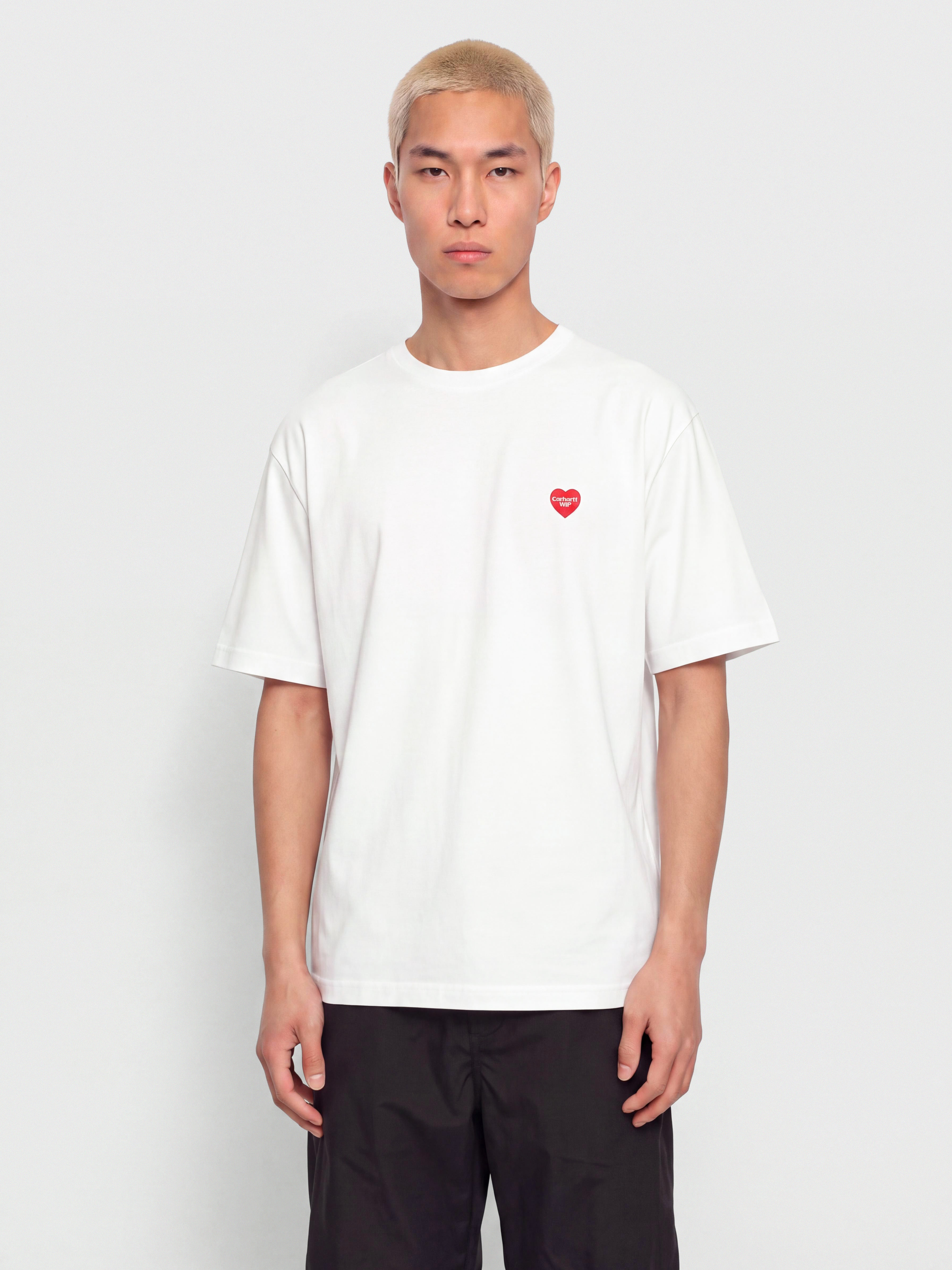 Tricou Carhartt WIP Small Heart (white/red)