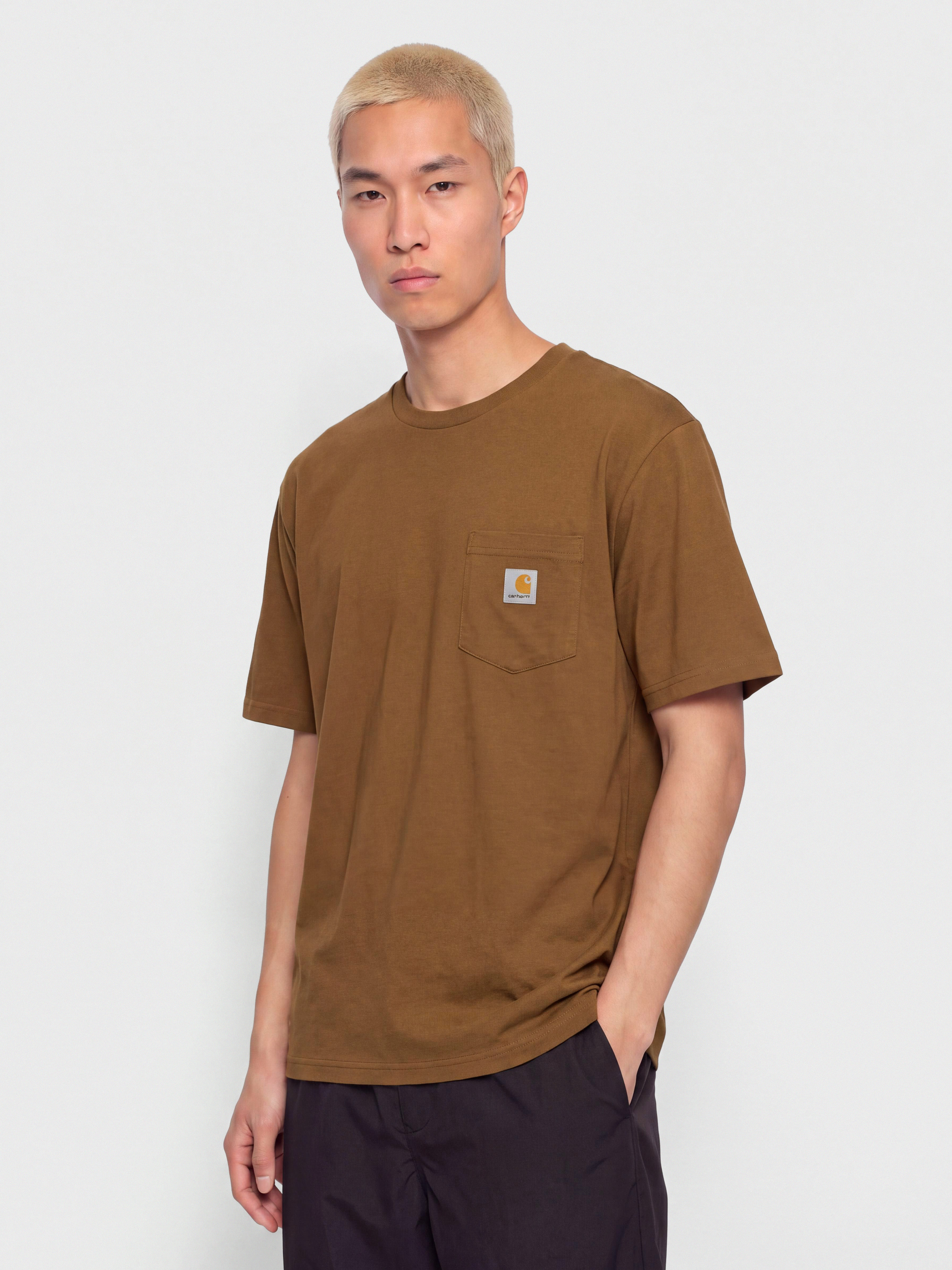 Tricou Carhartt WIP Pocket (wip h brown)