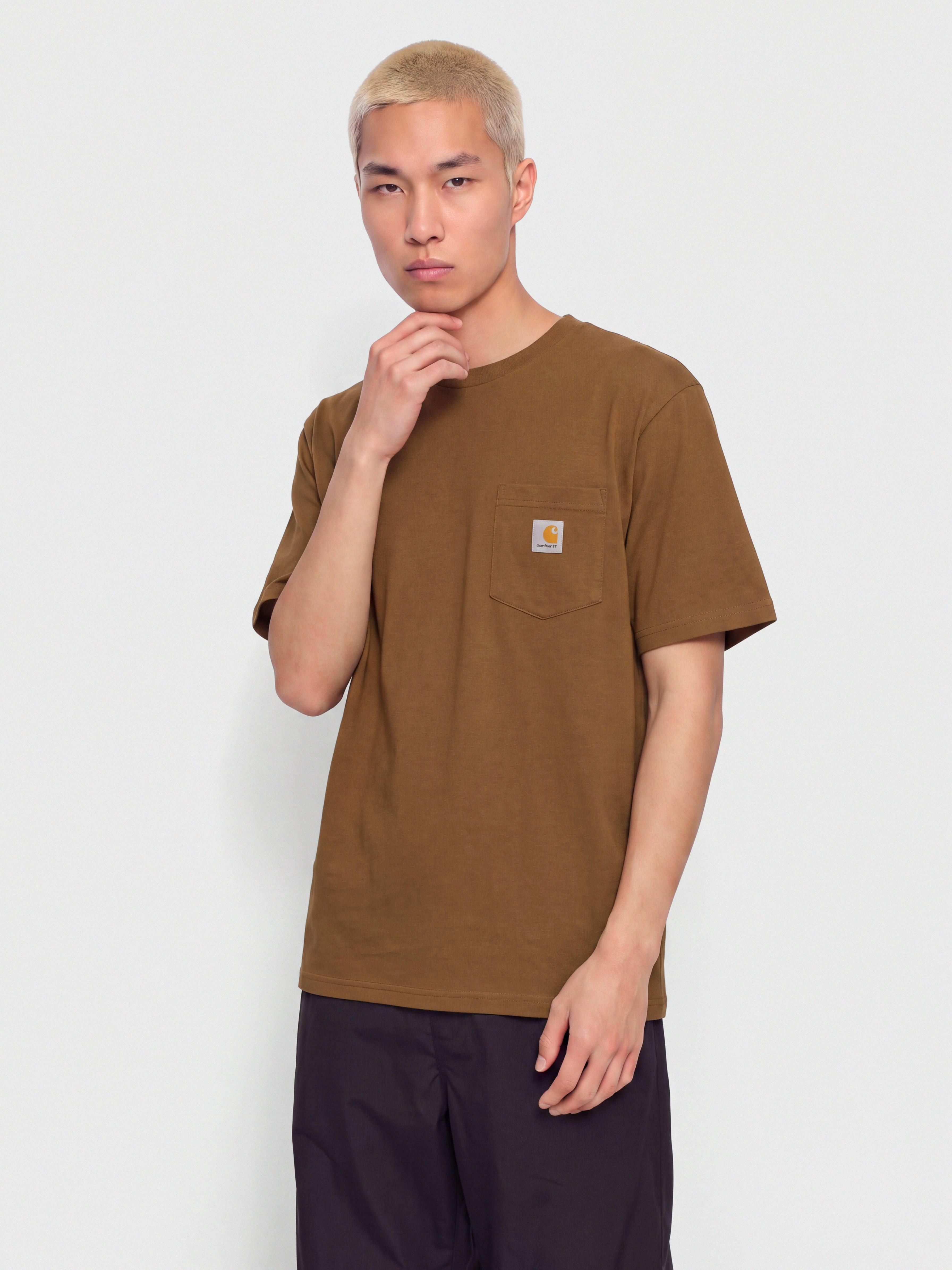 Tricou Carhartt WIP Pocket (wip h brown)