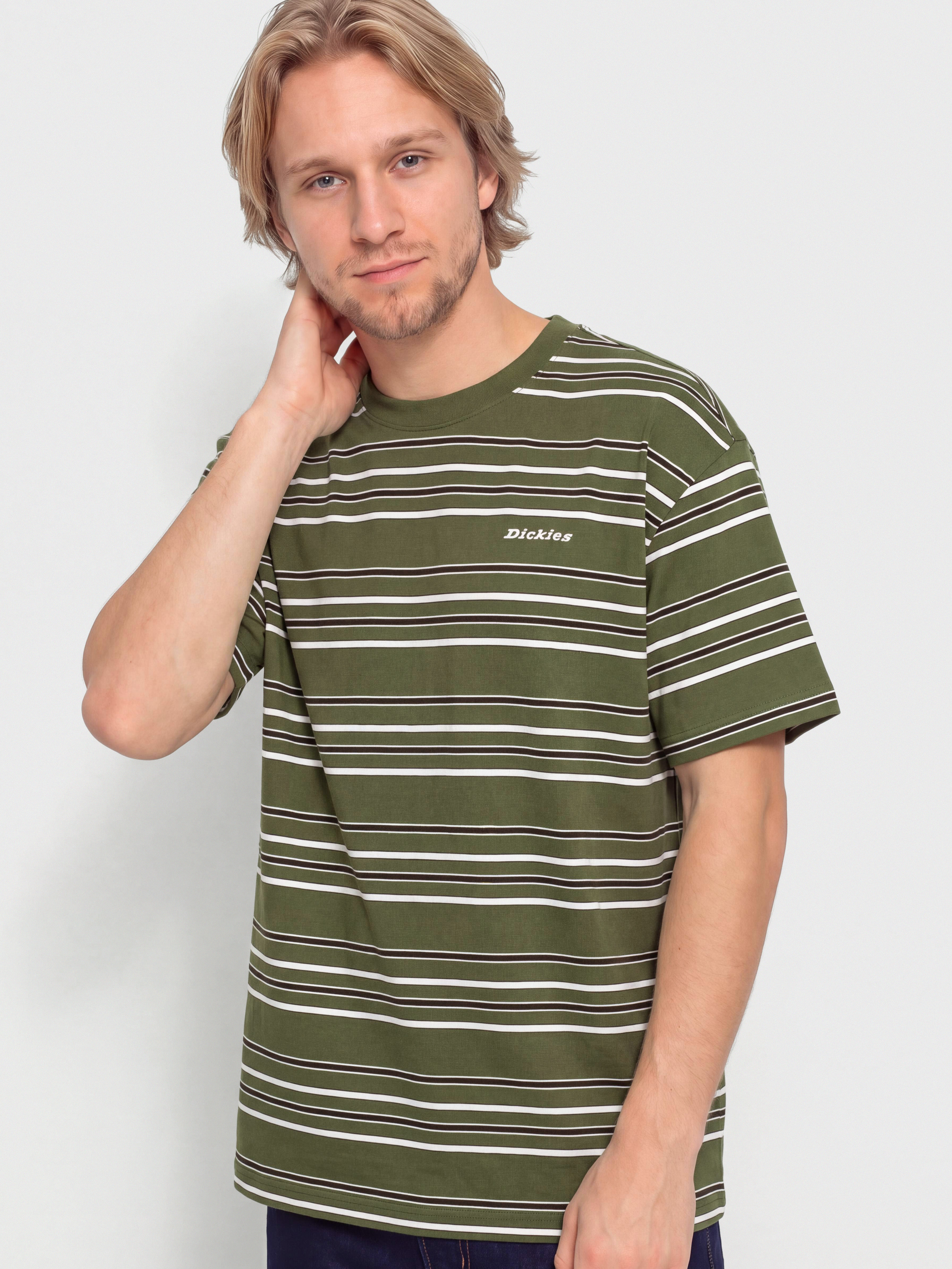 Tricou Dickies East Liberty Stripe (cypress)