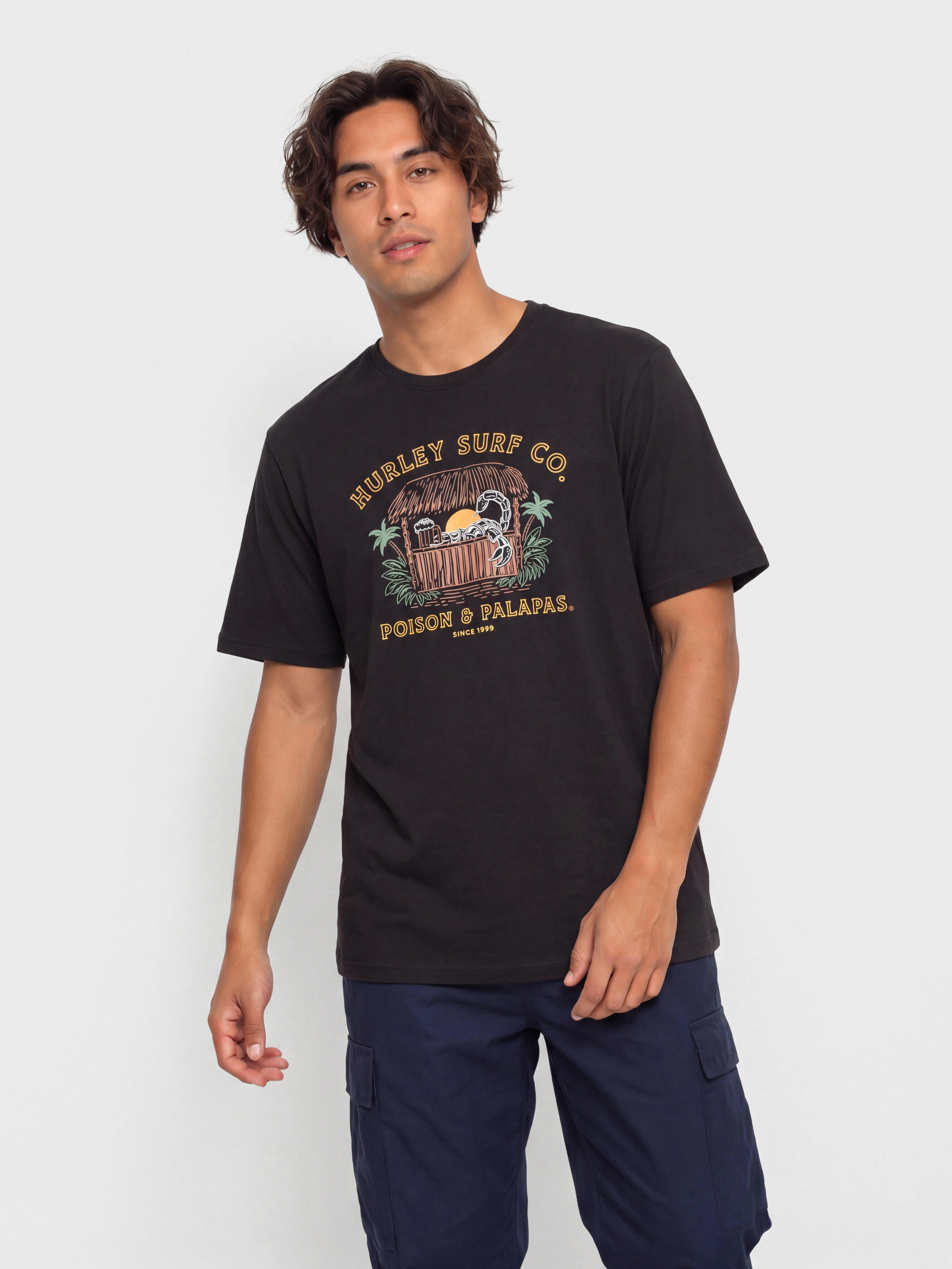 Tricou Hurley Poison And Palapas Slub