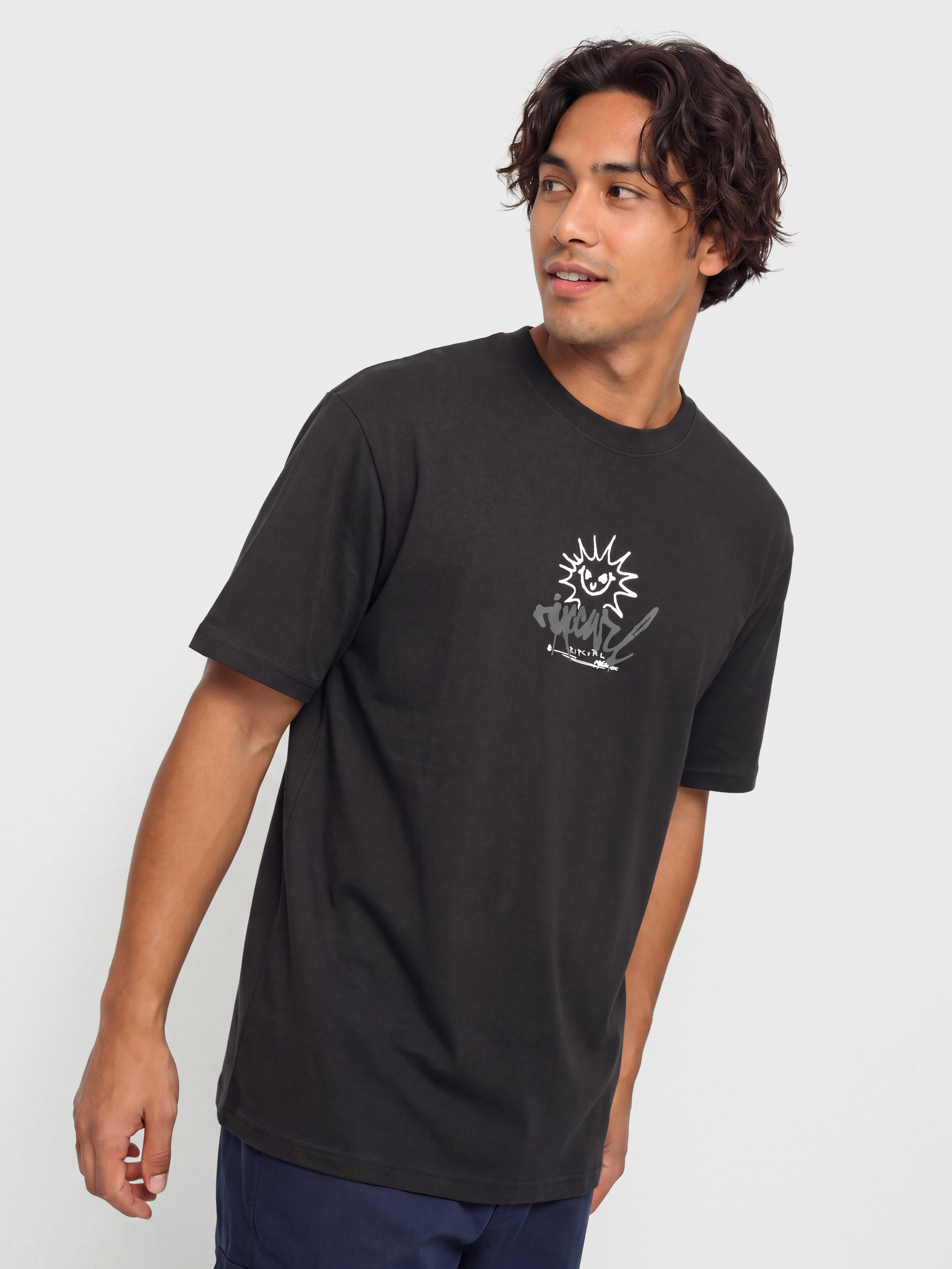 Tricou Rip Curl Inner Visions Rotten Sun (washed black)
