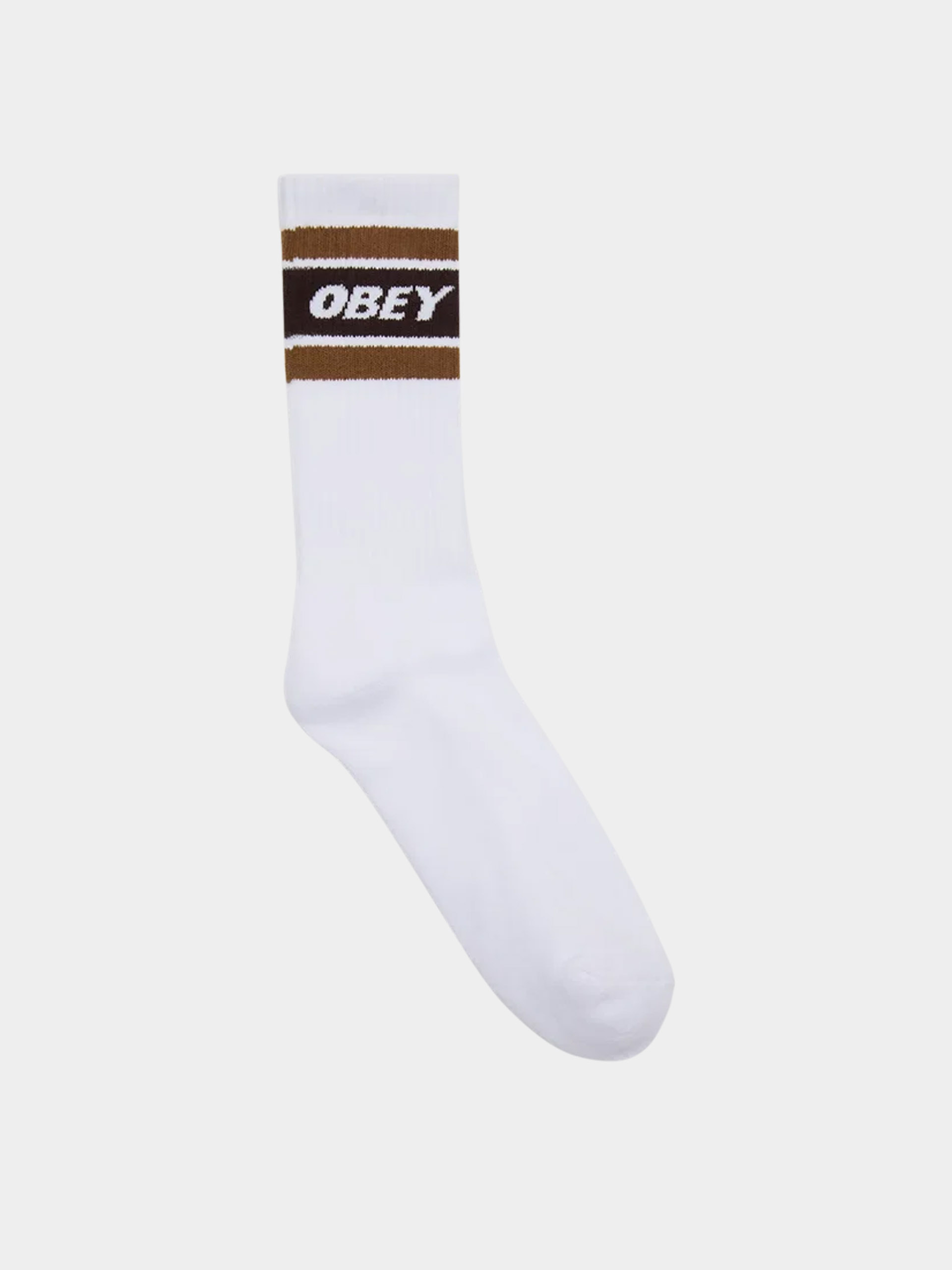 Șosete OBEY Cooper II (white/demitasse)