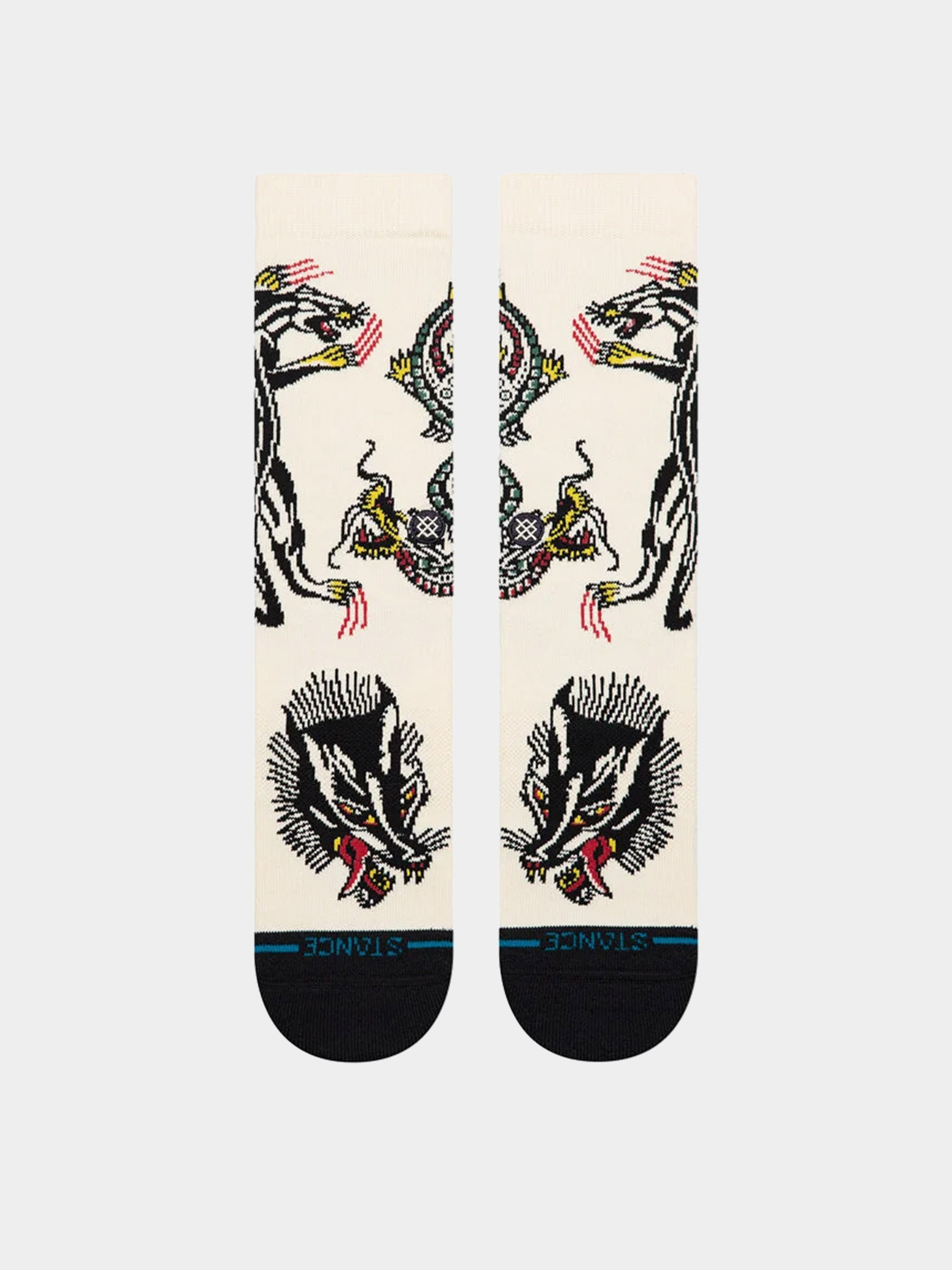 Șosete Stance Battle Crew (cream)