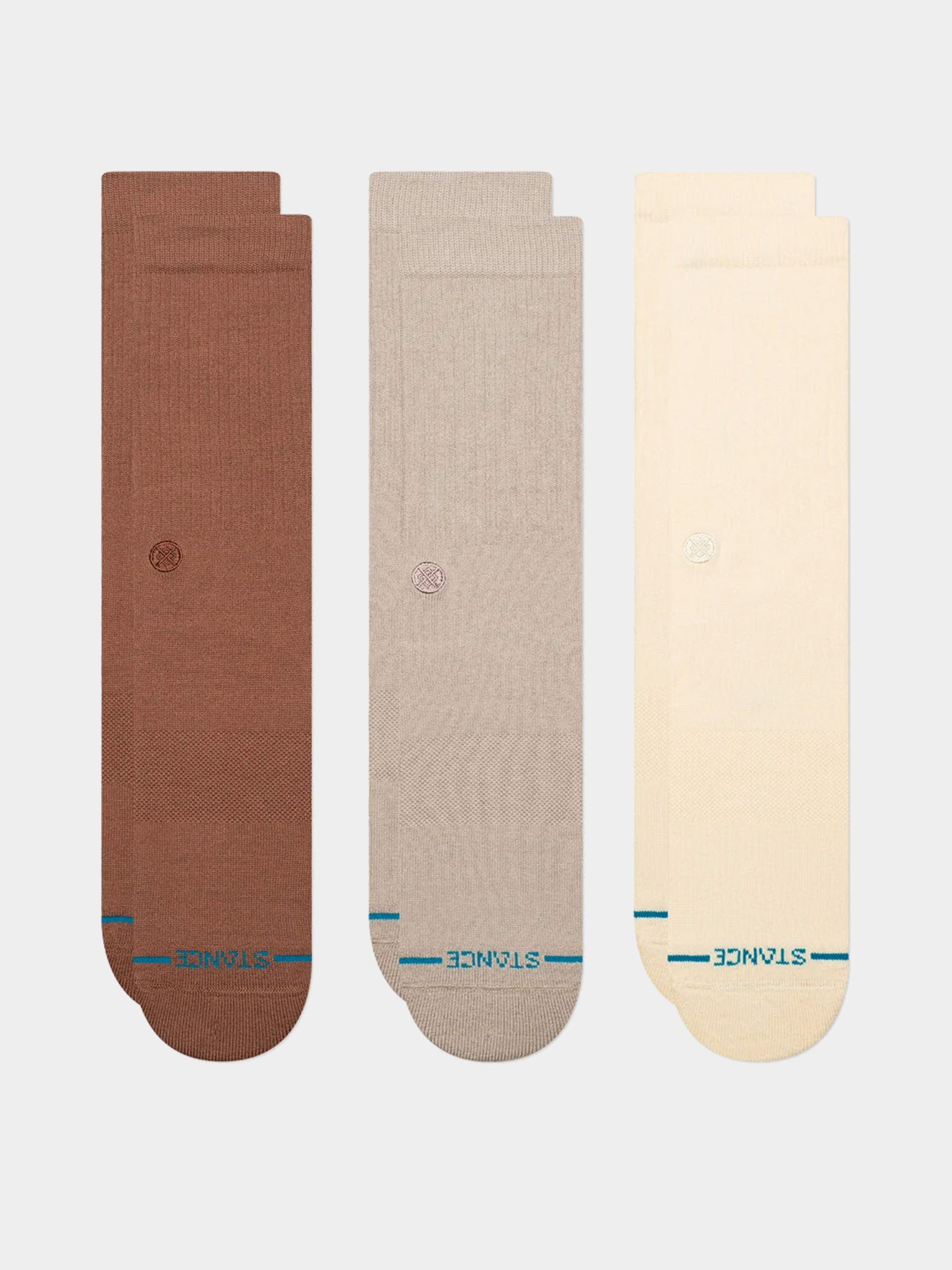 Șosete Stance Icon 3 Pack (brown)
