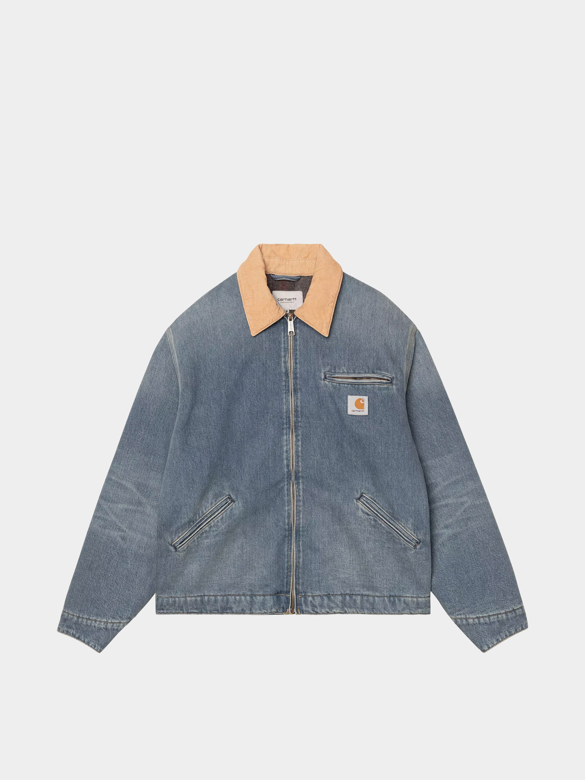 Geacă Carhartt WIP OG Detroit (blue/dusty h brown/old used wash)