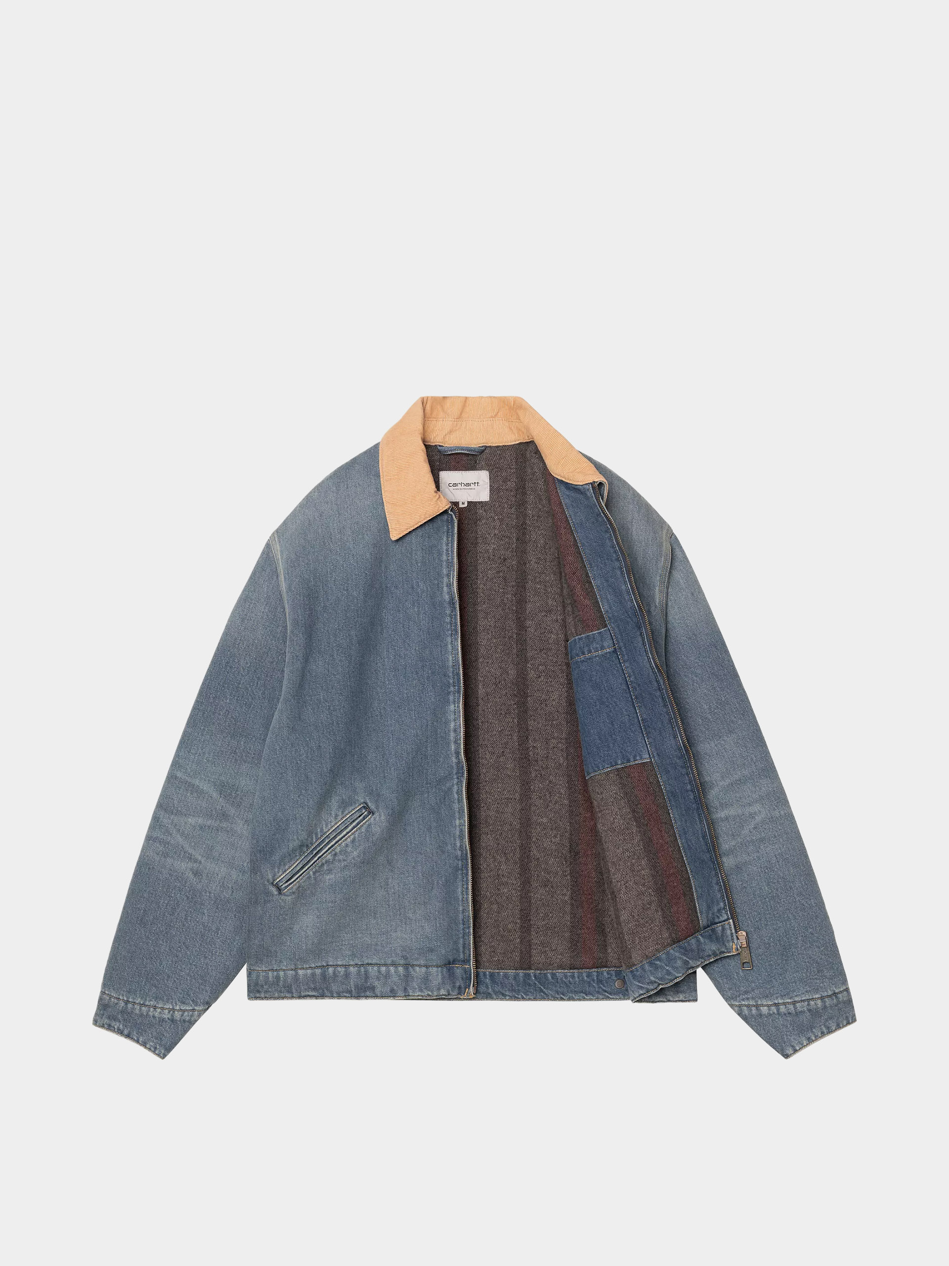 Geacă Carhartt WIP OG Detroit (blue/dusty h brown/old used wash)