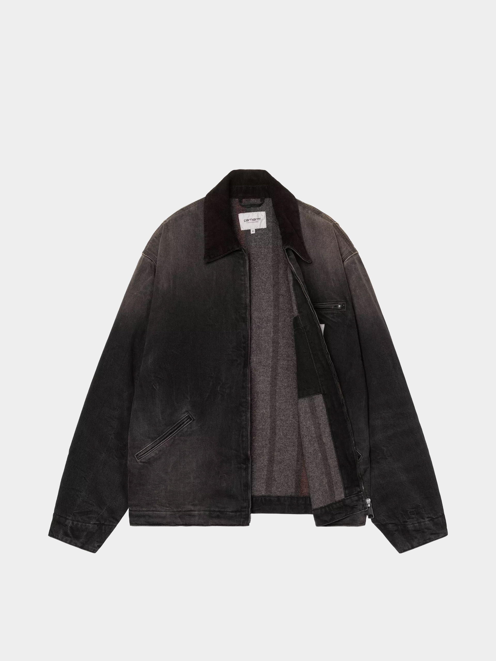Geacă Carhartt WIP OG Detroit (black/black/tobacco used wash)