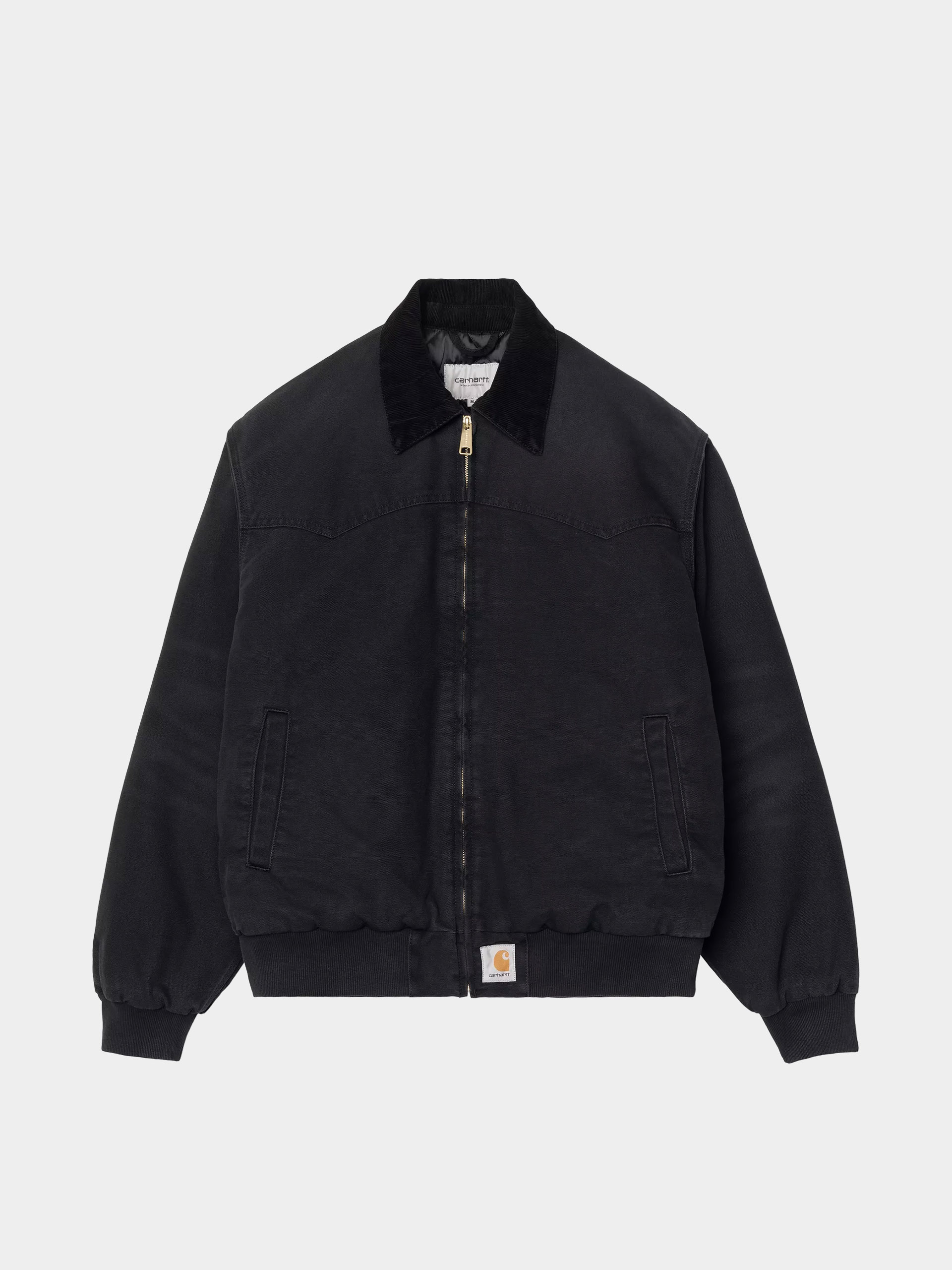 Geacă Carhartt WIP OG Santa Fe (black/black/stone canvas)