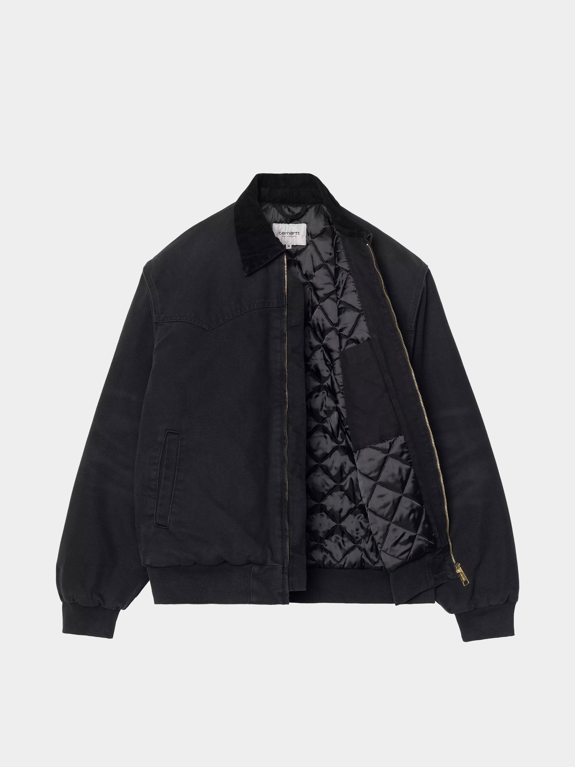 Geacă Carhartt WIP OG Santa Fe (black/black/stone canvas)