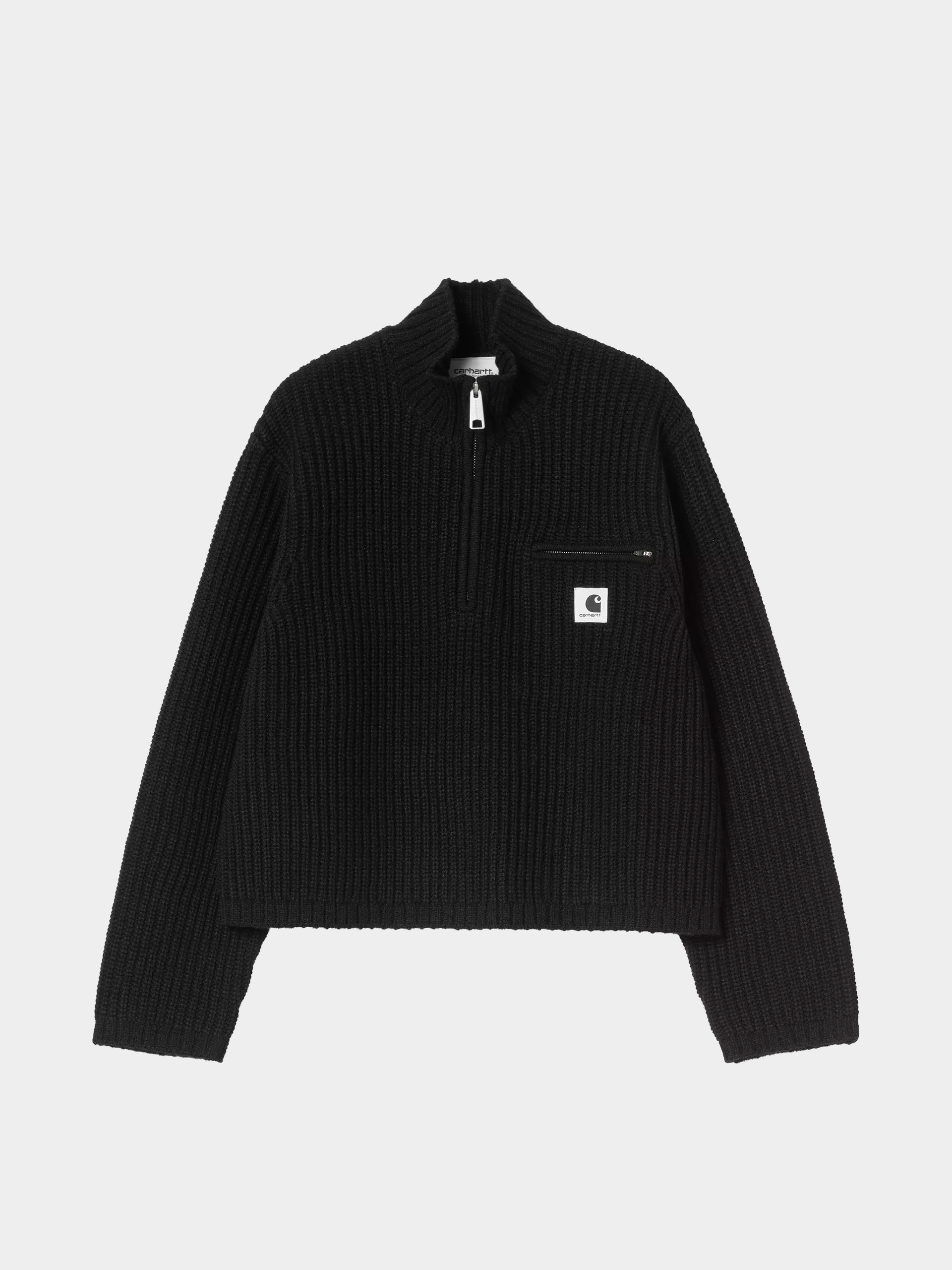 Pulover Carhartt WIP Detroit Half Zip Wmn (black)