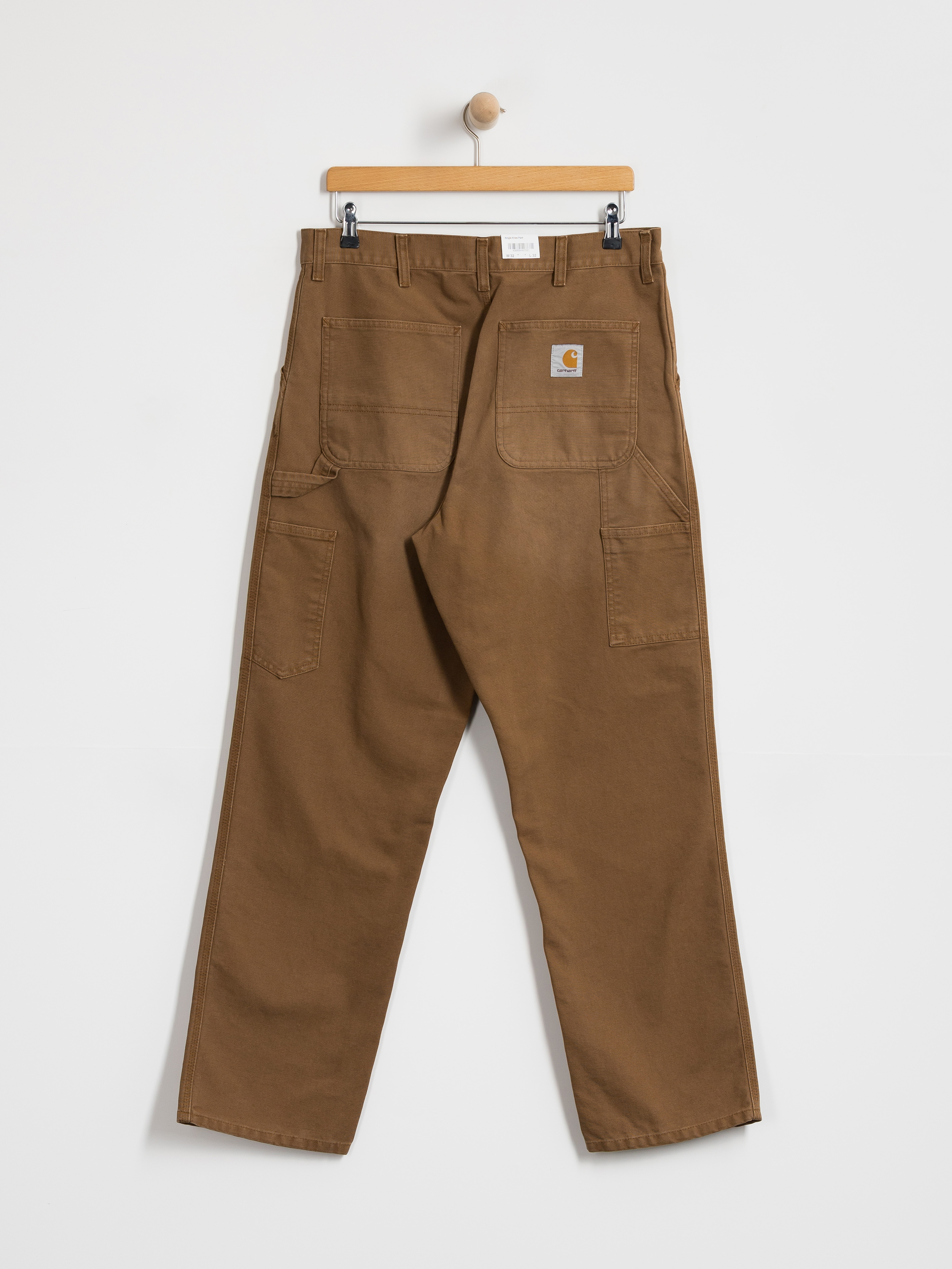 Pantaloni Carhartt WIP Single Knee (wip h brown/stone canvas)