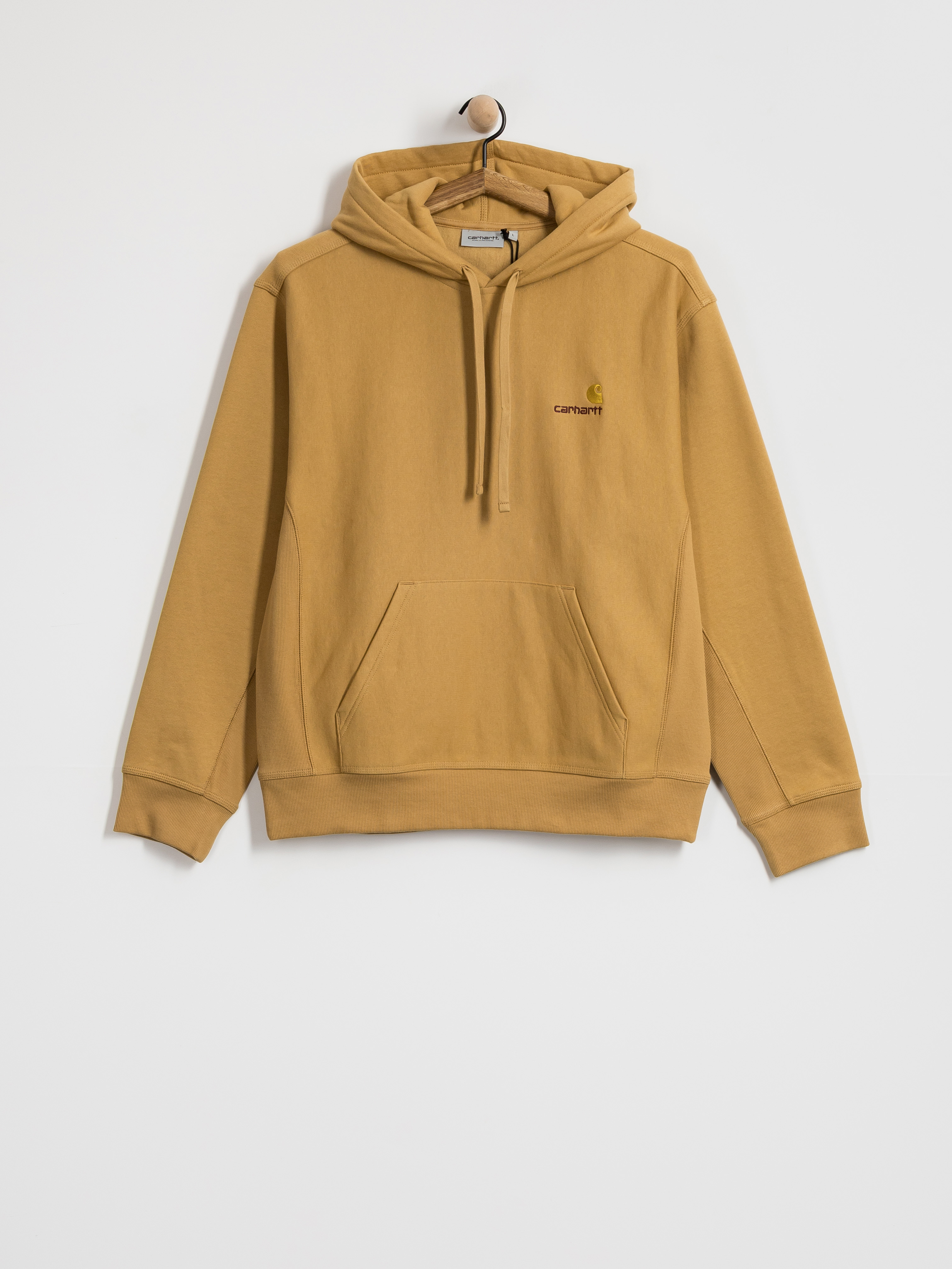 Hanorac cu glugă Carhartt WIP American Script HD (wip dusty h)