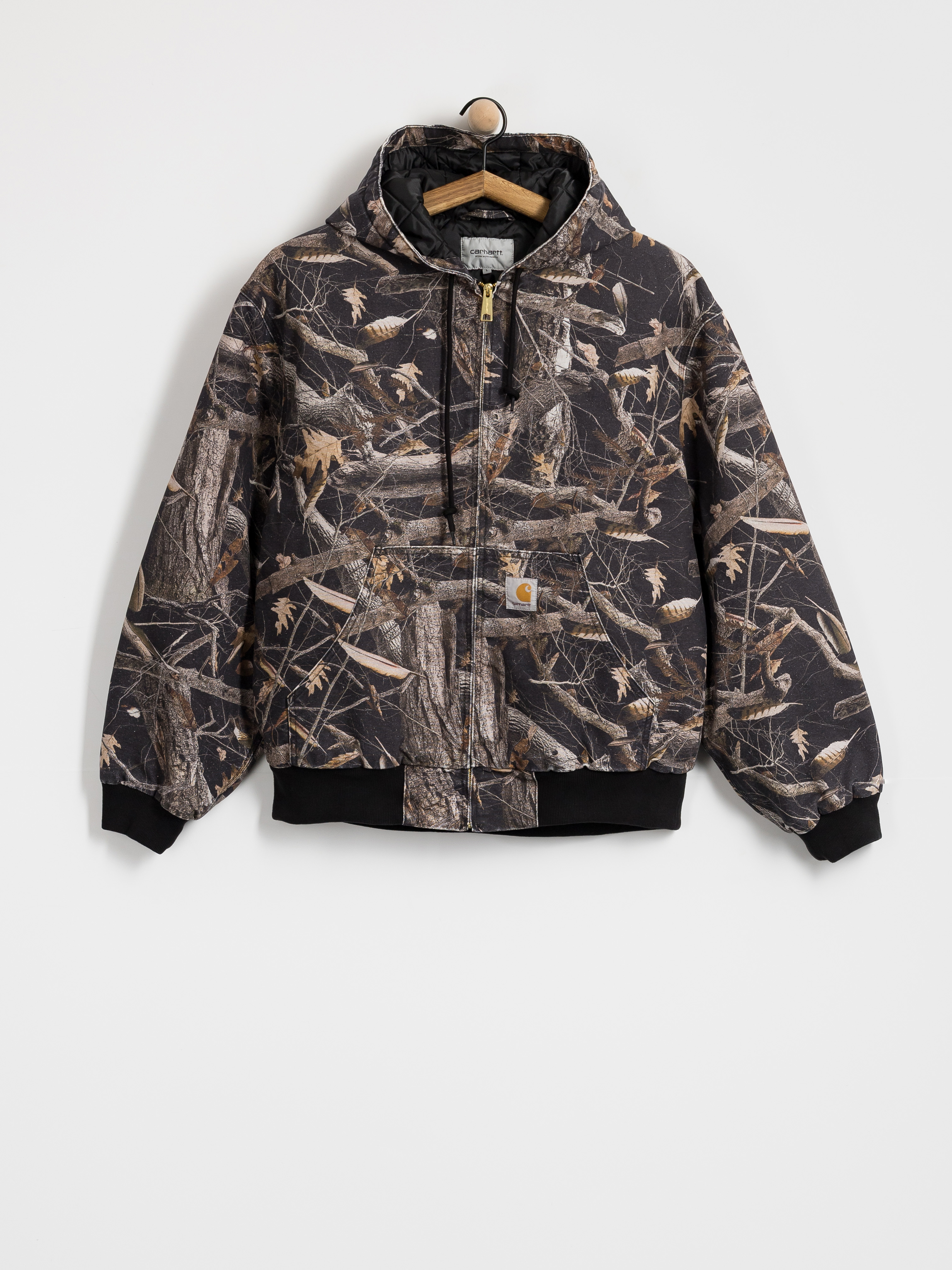 Geacă Carhartt WIP OG Active (camo feather tree black/heavy stone wash)