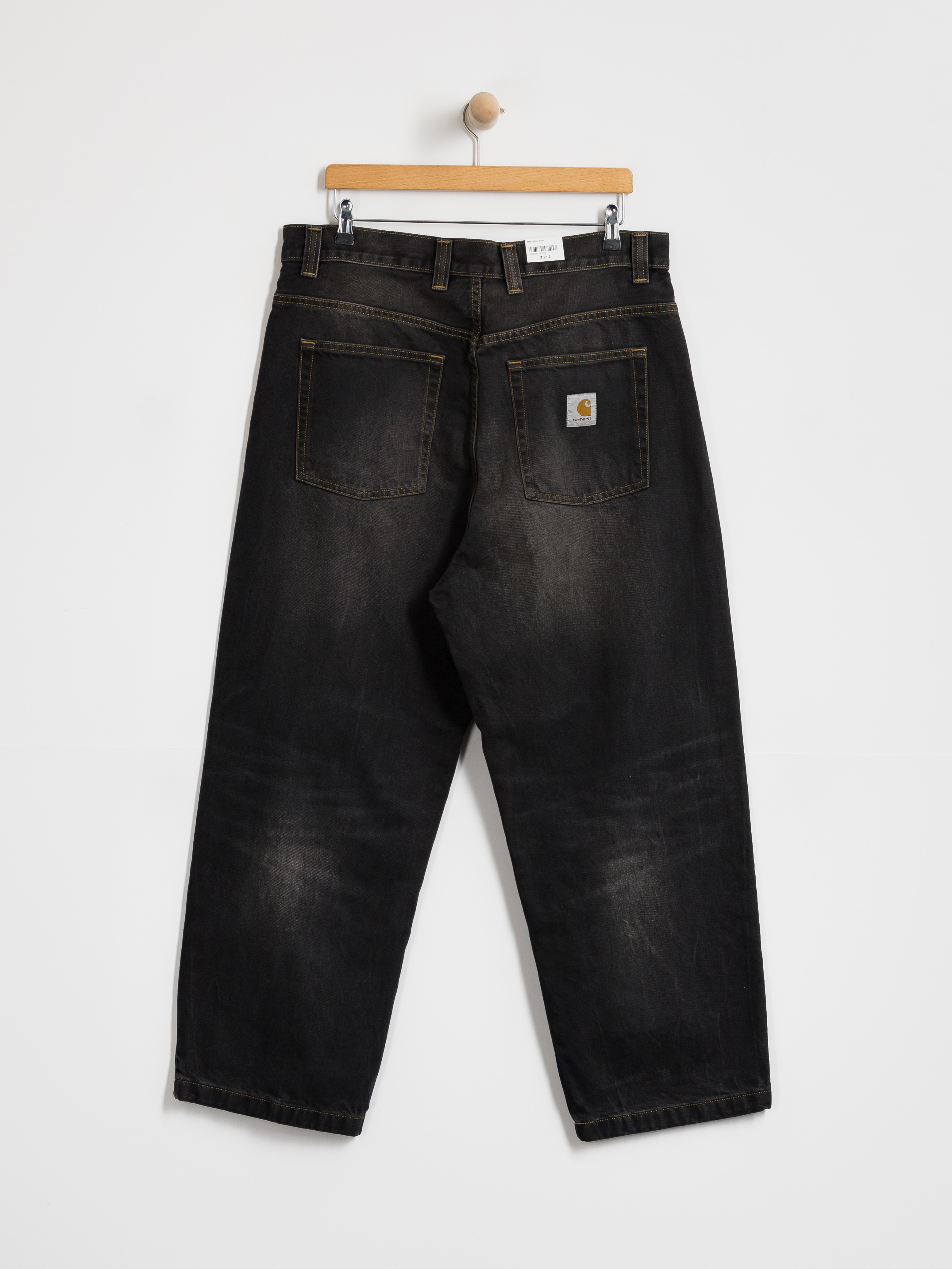 Pantaloni Carhartt WIP Brandon (black/tobacco used wash)