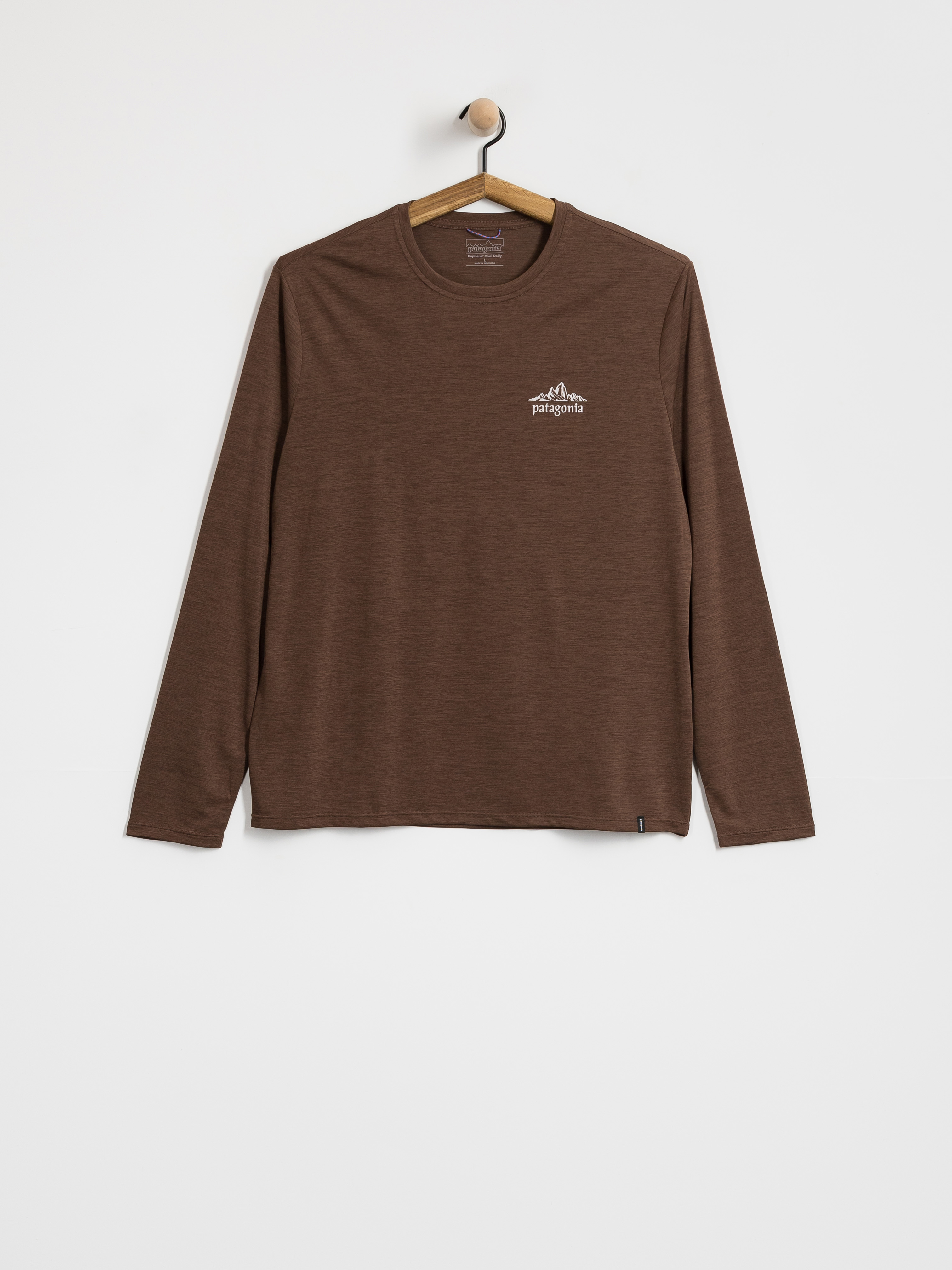 Longsleeve Patagonia Cap Cool Daily Cloud Crag (berm brown light berm brown x dye)
