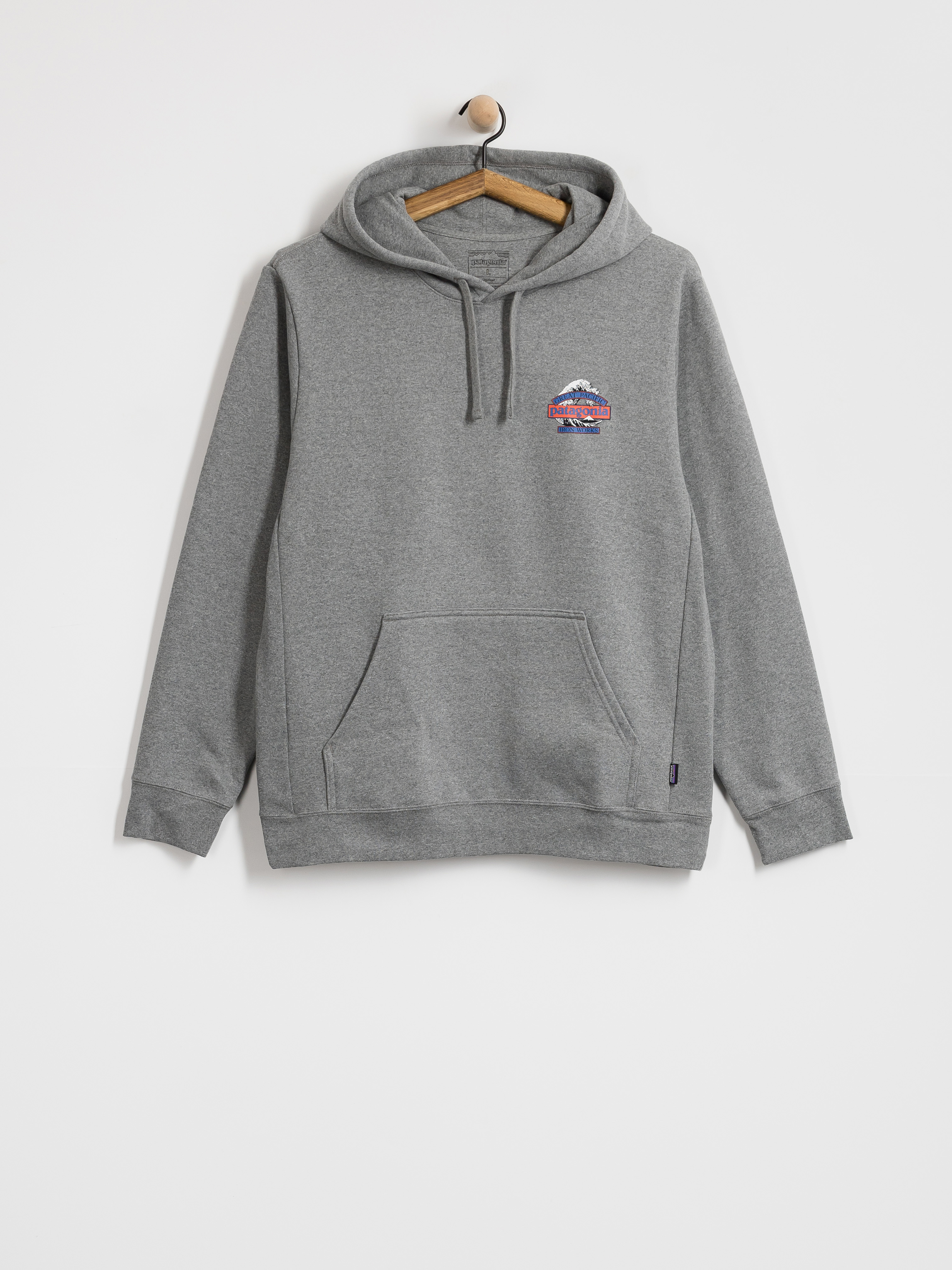 Hanorac cu glugă Patagonia Great Waves Uprisal HD (gravel heather)