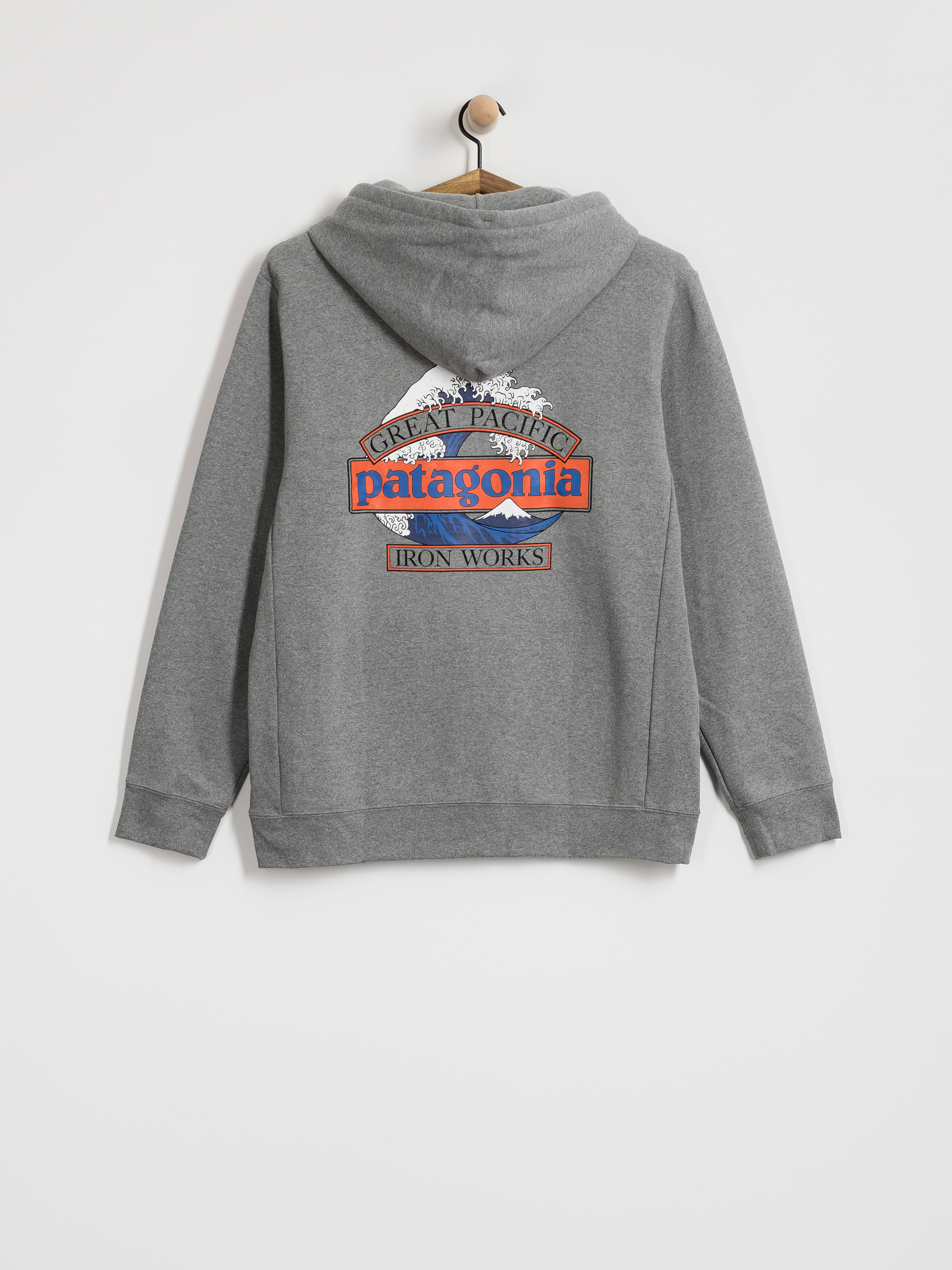 Hanorac cu glugă Patagonia Great Waves Uprisal HD (gravel heather)