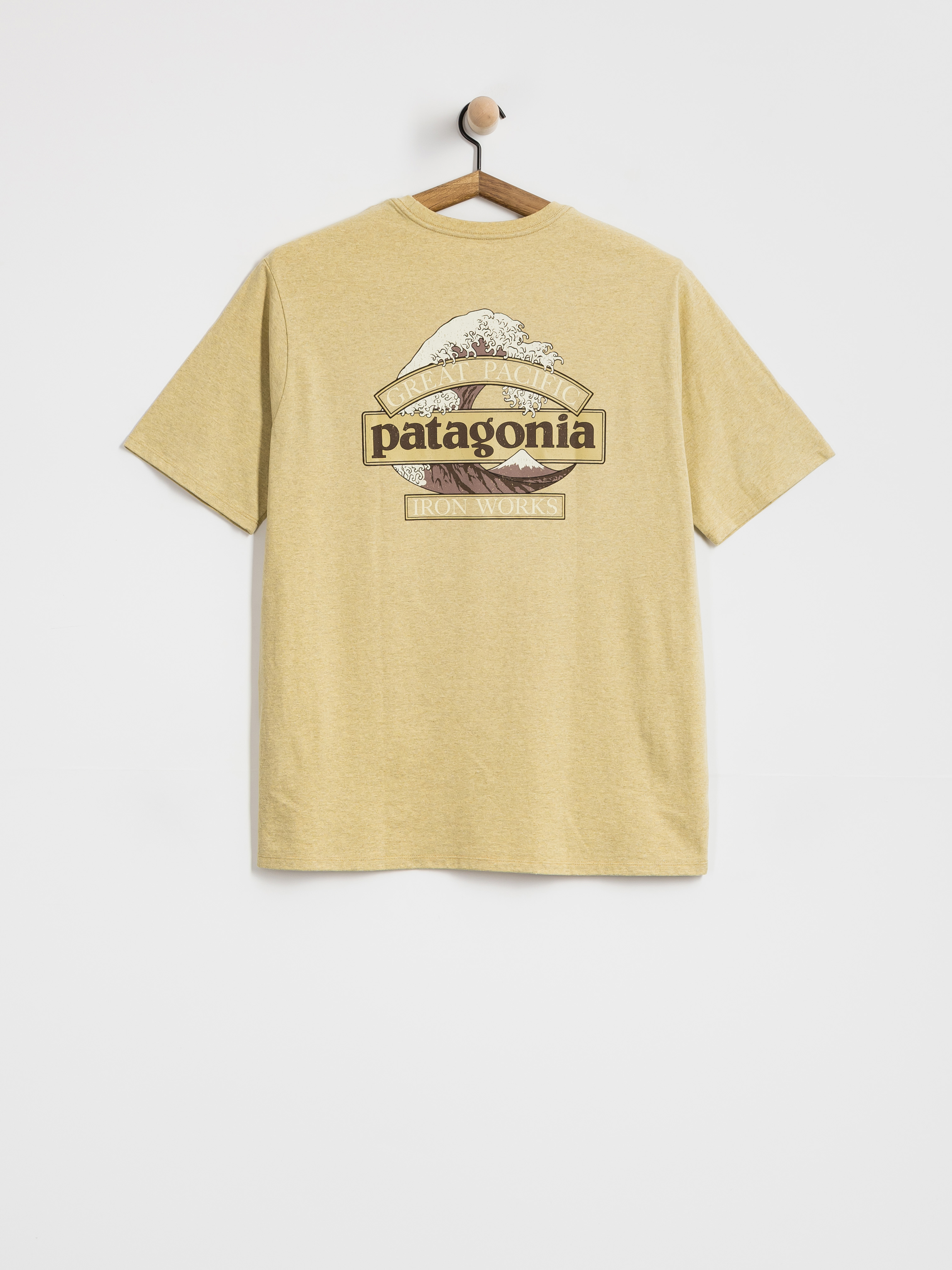 Tricou Patagonia Great Waves Responsibili (lynx tan)