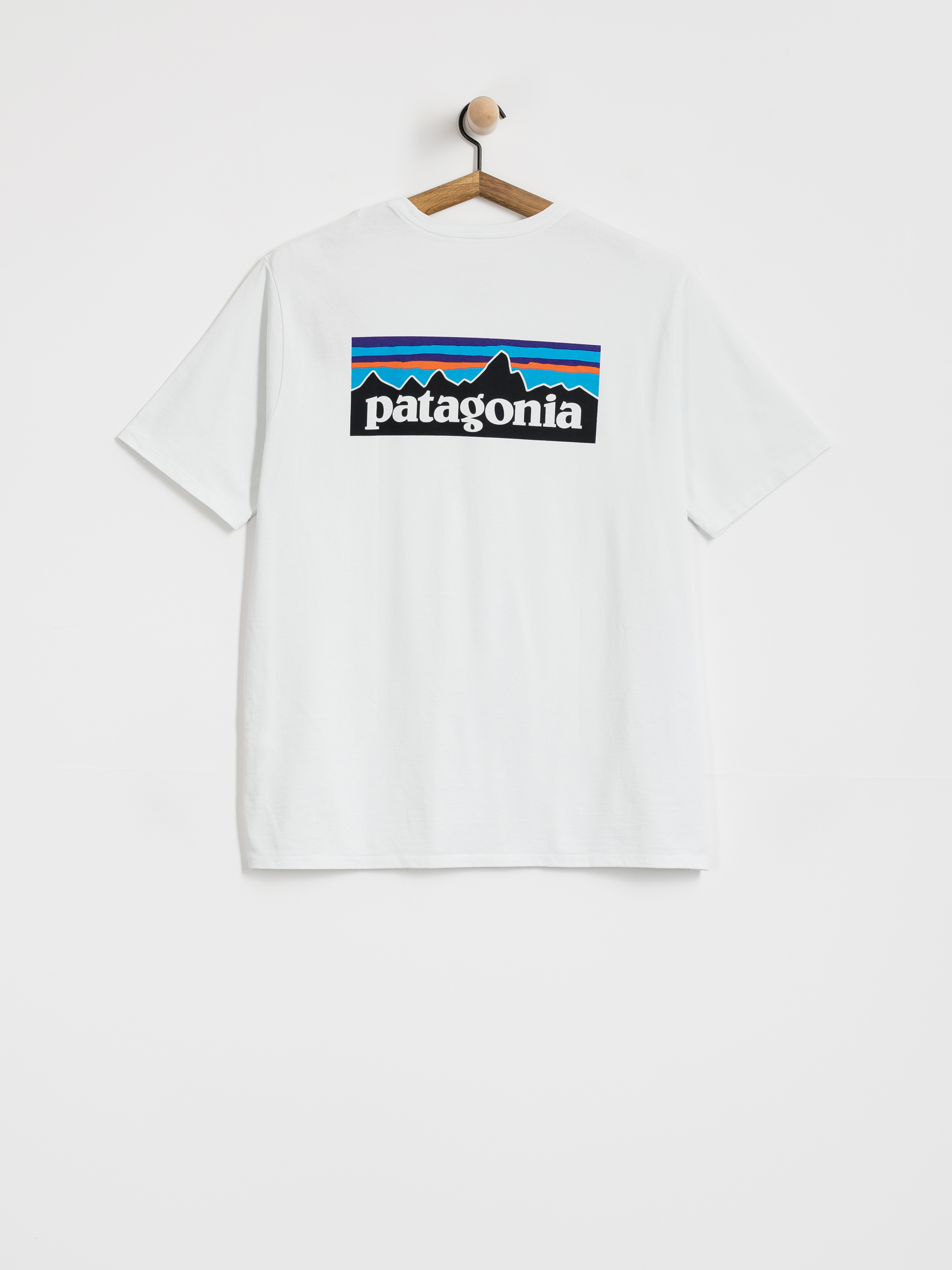 Tricou Patagonia P 6 Logo Responsibili (fiber white)