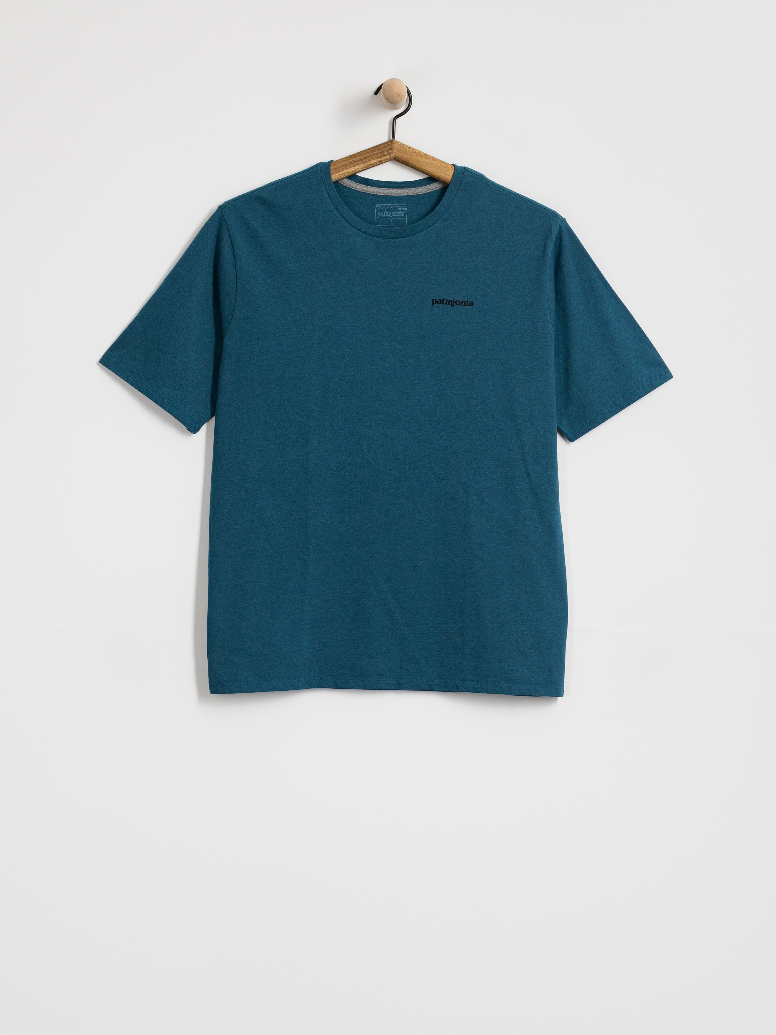 Tricou Patagonia P 6 Logo Responsibili (glacial blue)