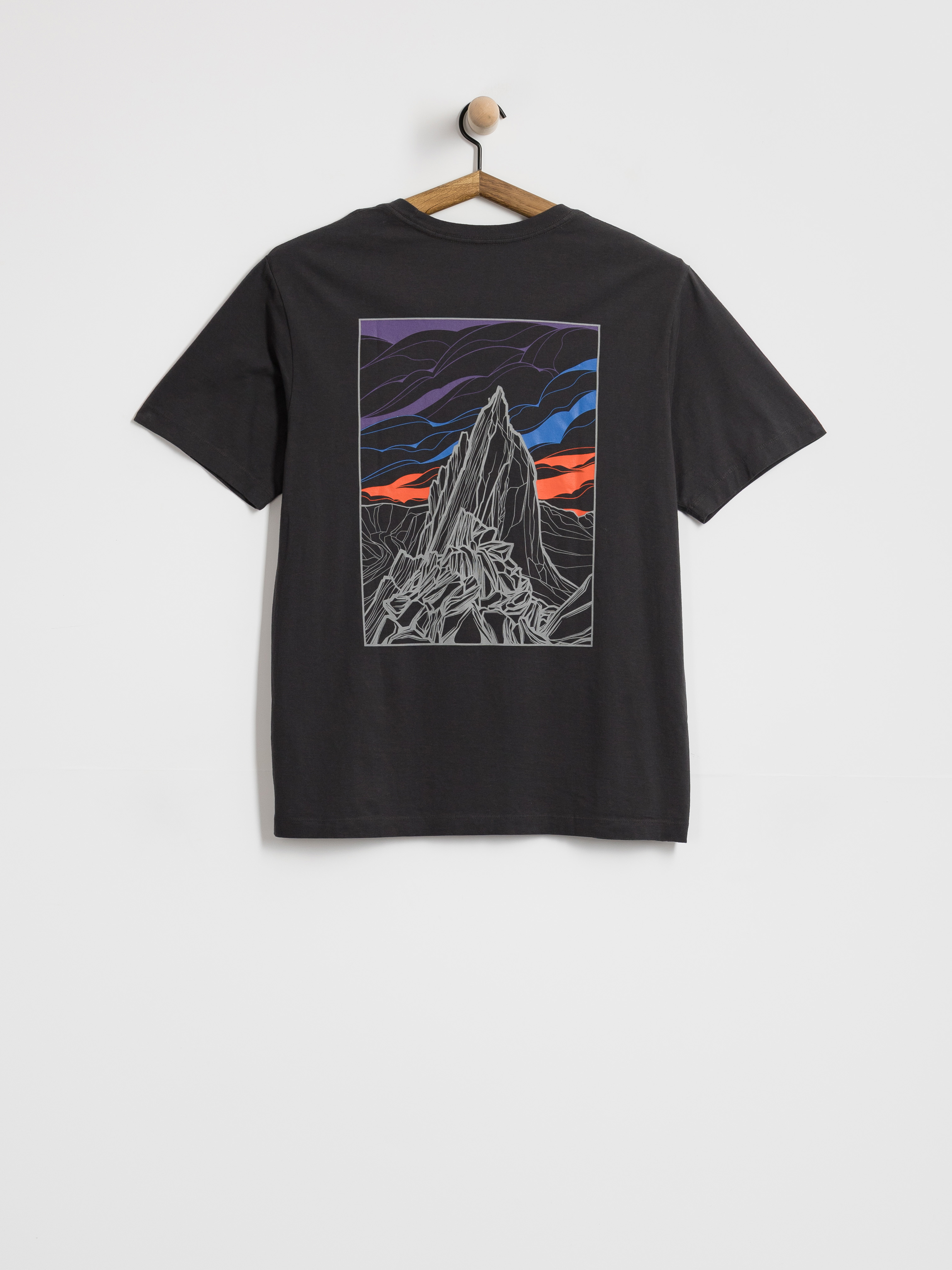 Tricou Patagonia Cloud Crag (ink black)