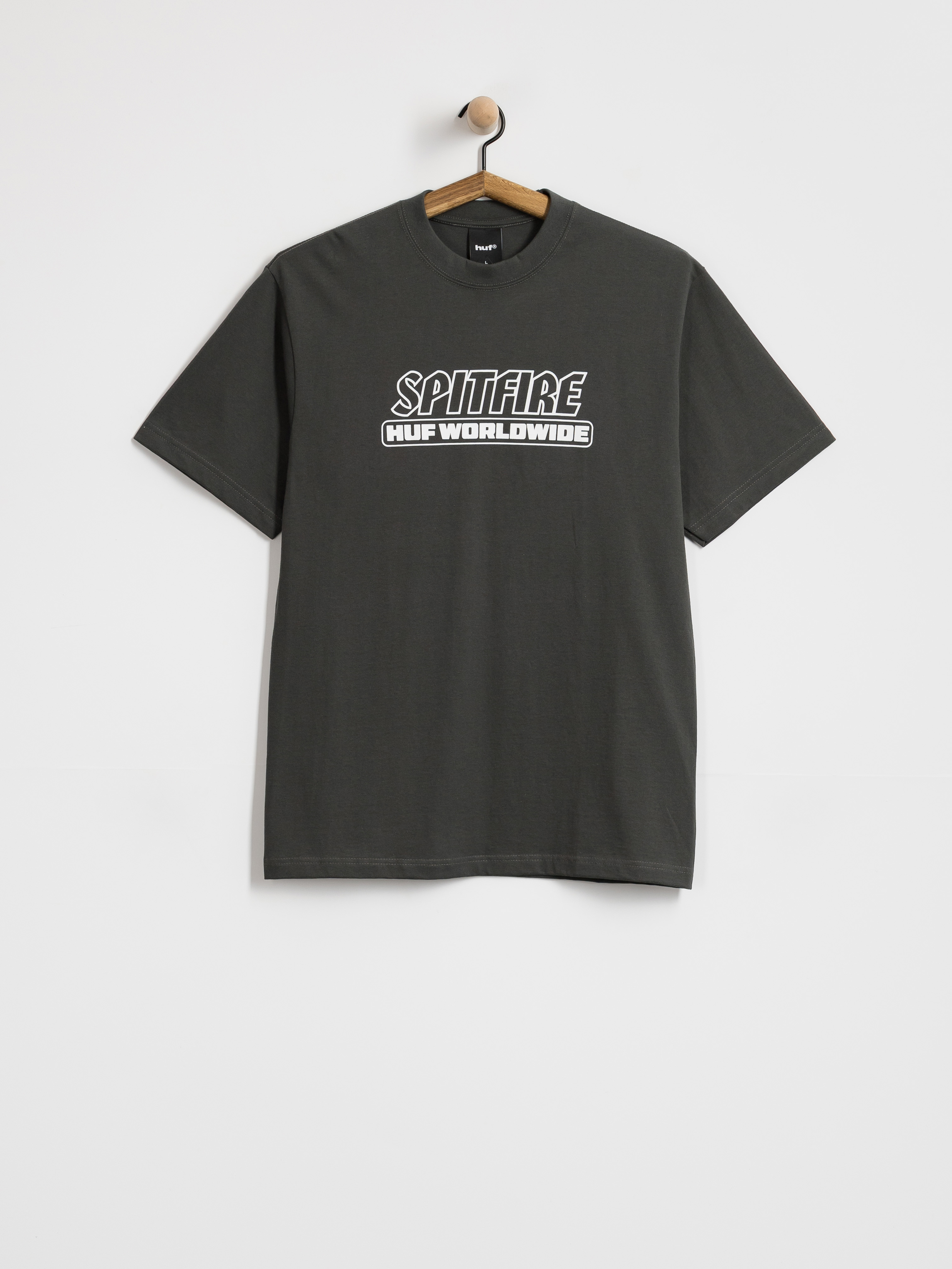 Tricou HUF X Spitfire Burn (washed black)