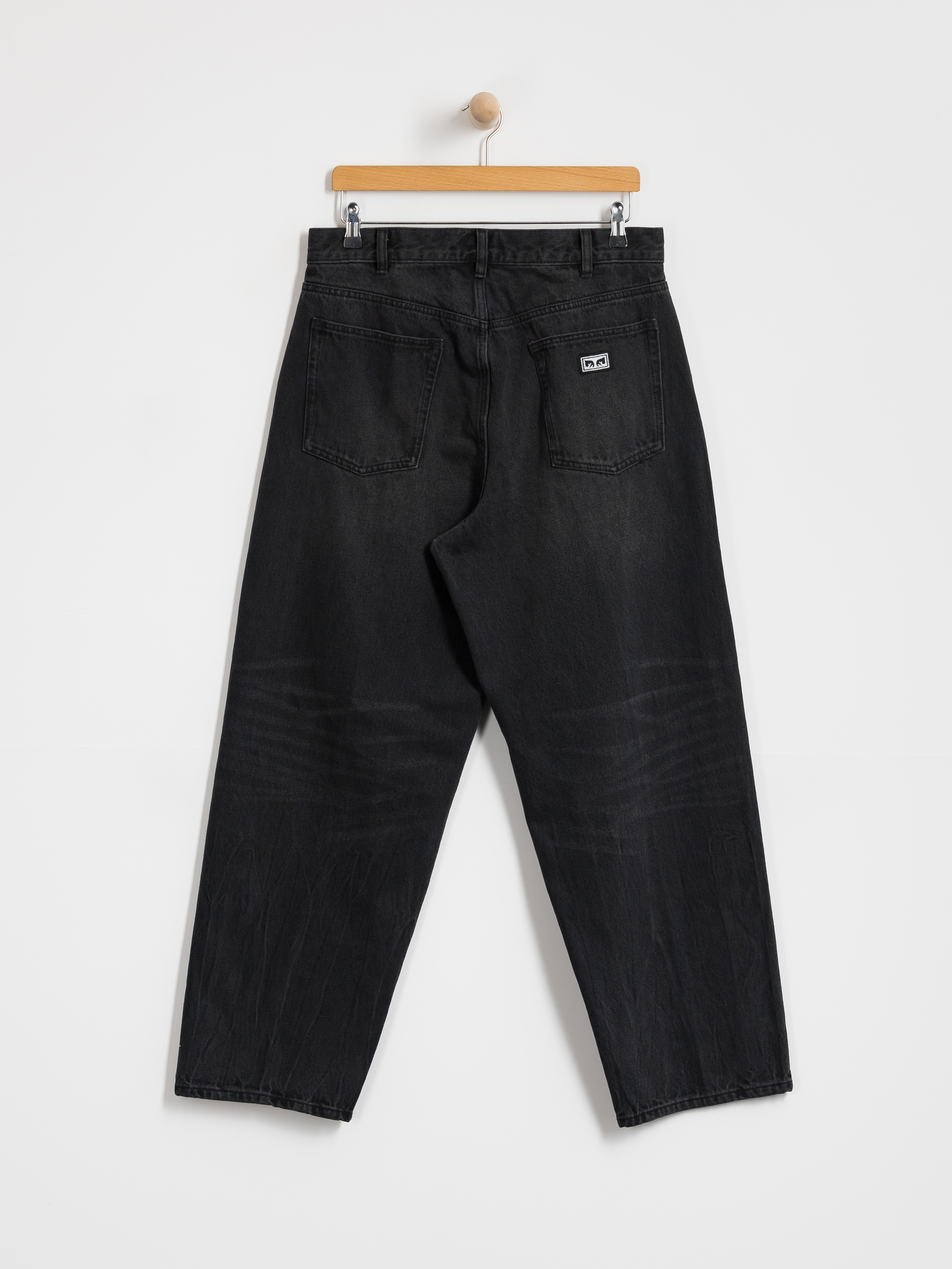 Pantaloni OBEY Bigwig Baggy Denim (heavy vintage black)