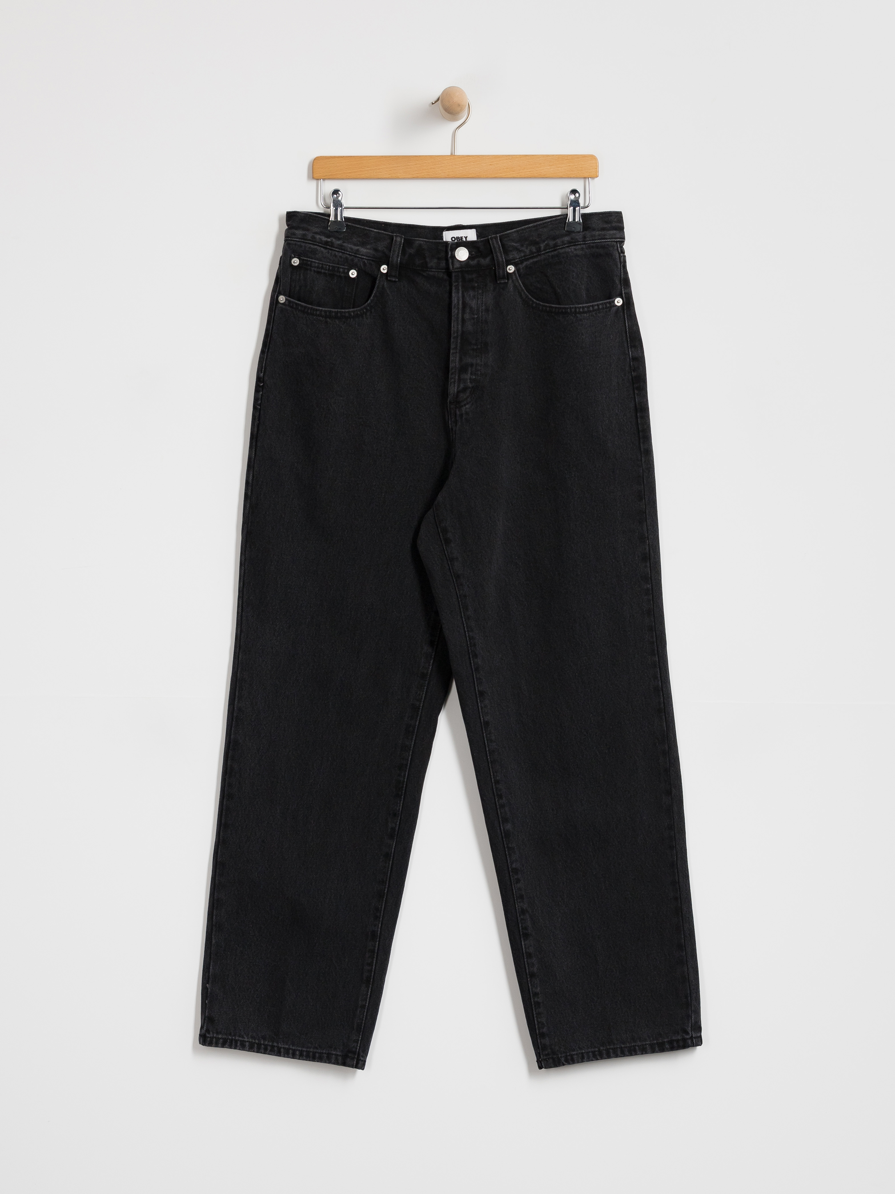 Pantaloni OBEY Classic Baggy Denim (faded black)