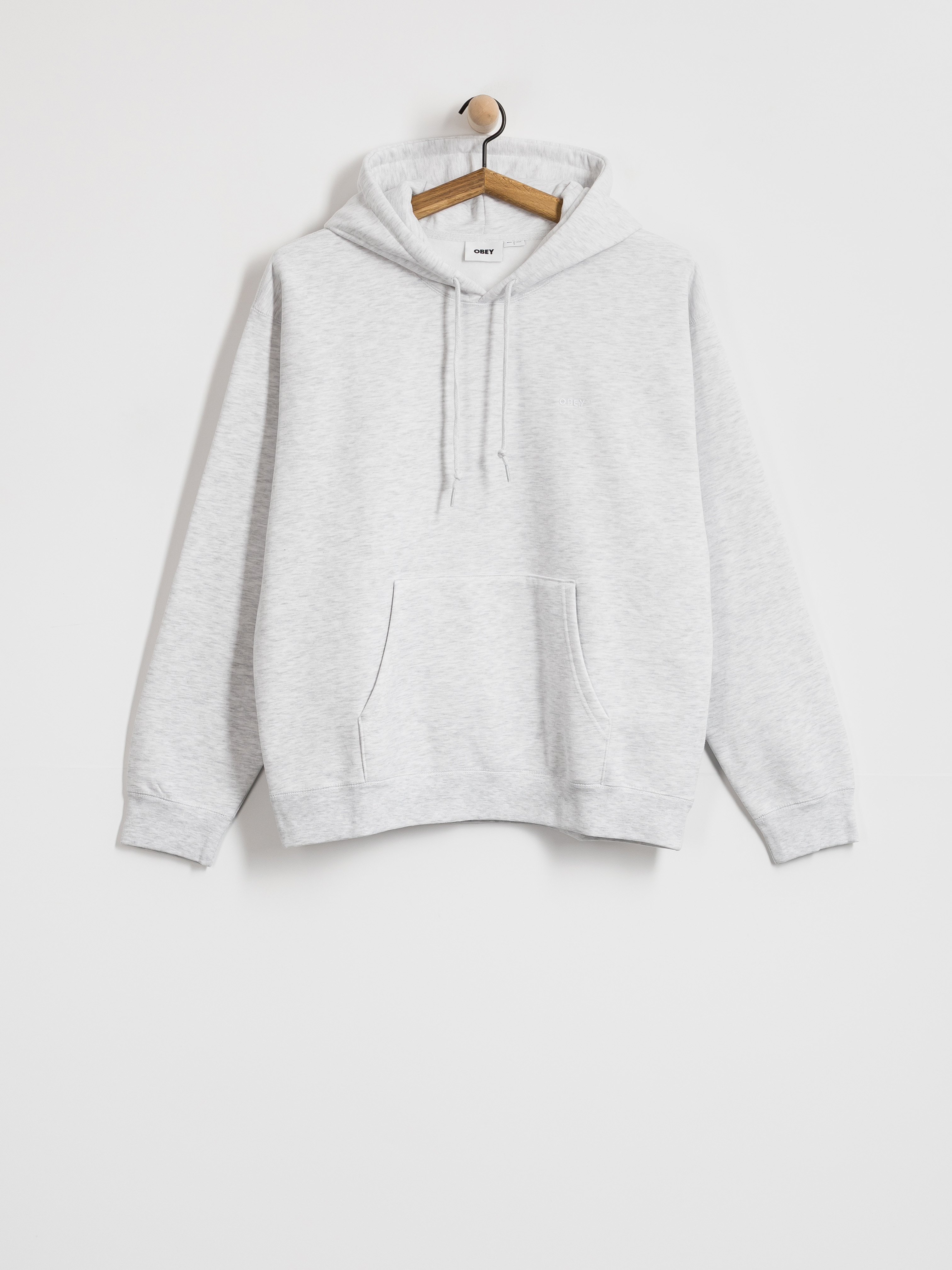 Hanorac cu glugă OBEY Established Works Bold II HD (ash grey)