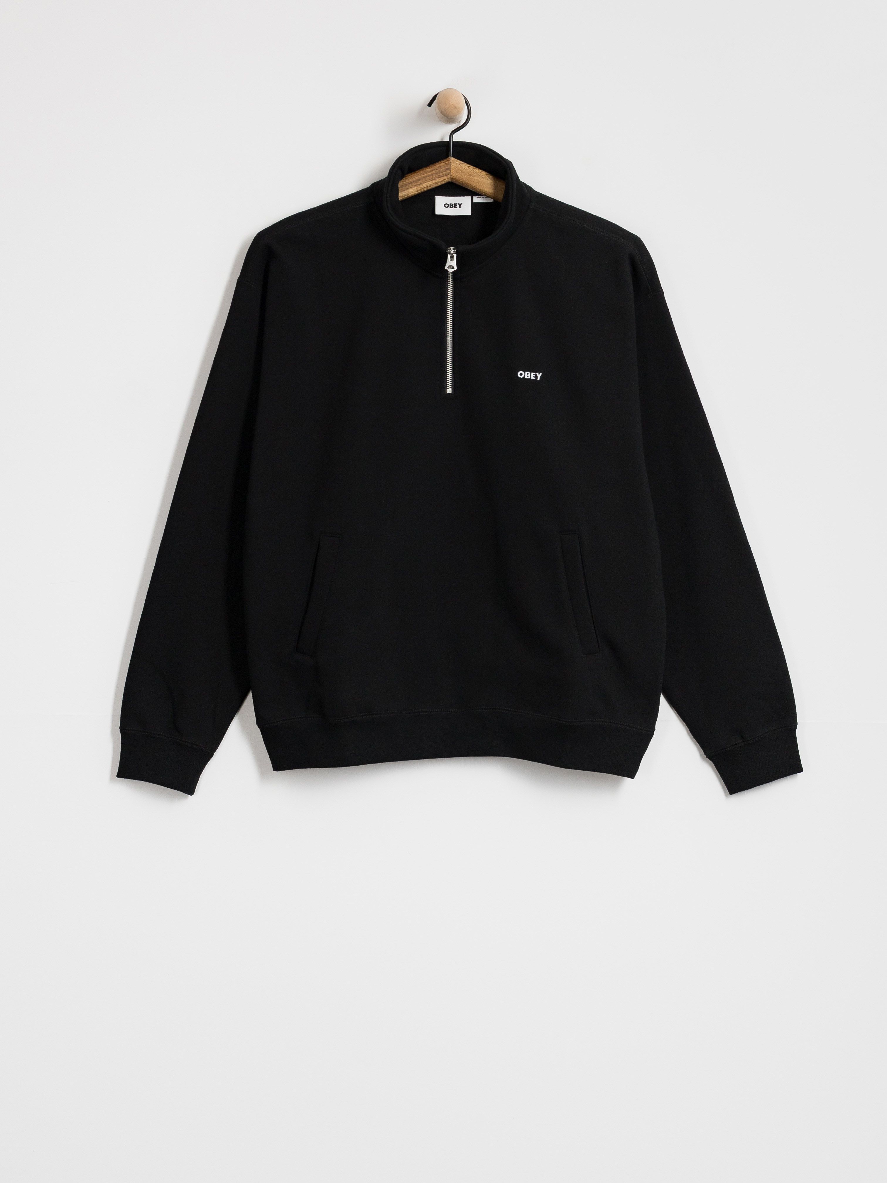 Hanorac OBEY Established Works Bold Mockneck (black)