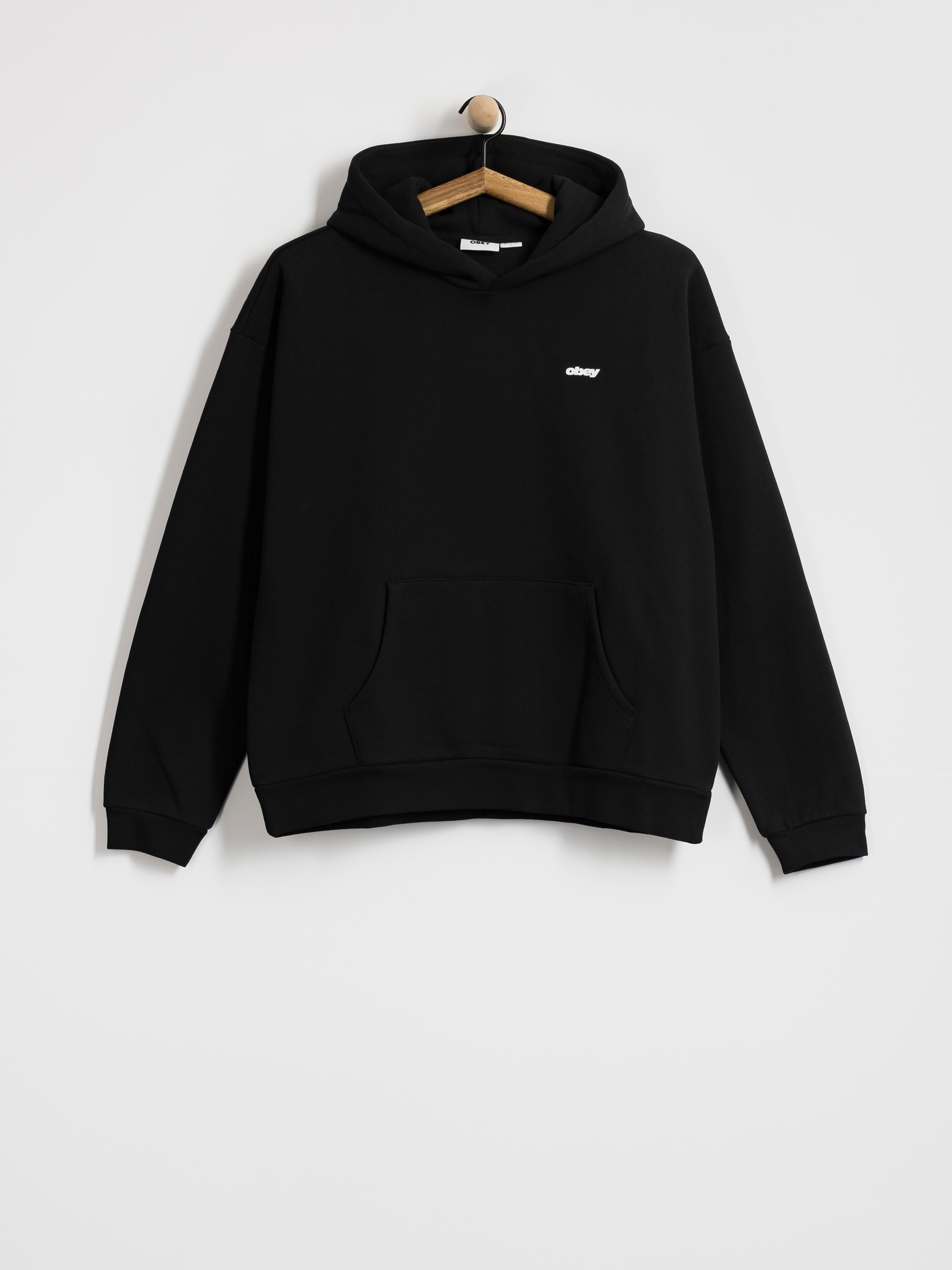 Hanorac cu glugă OBEY Intercontinental Extra HD (black)