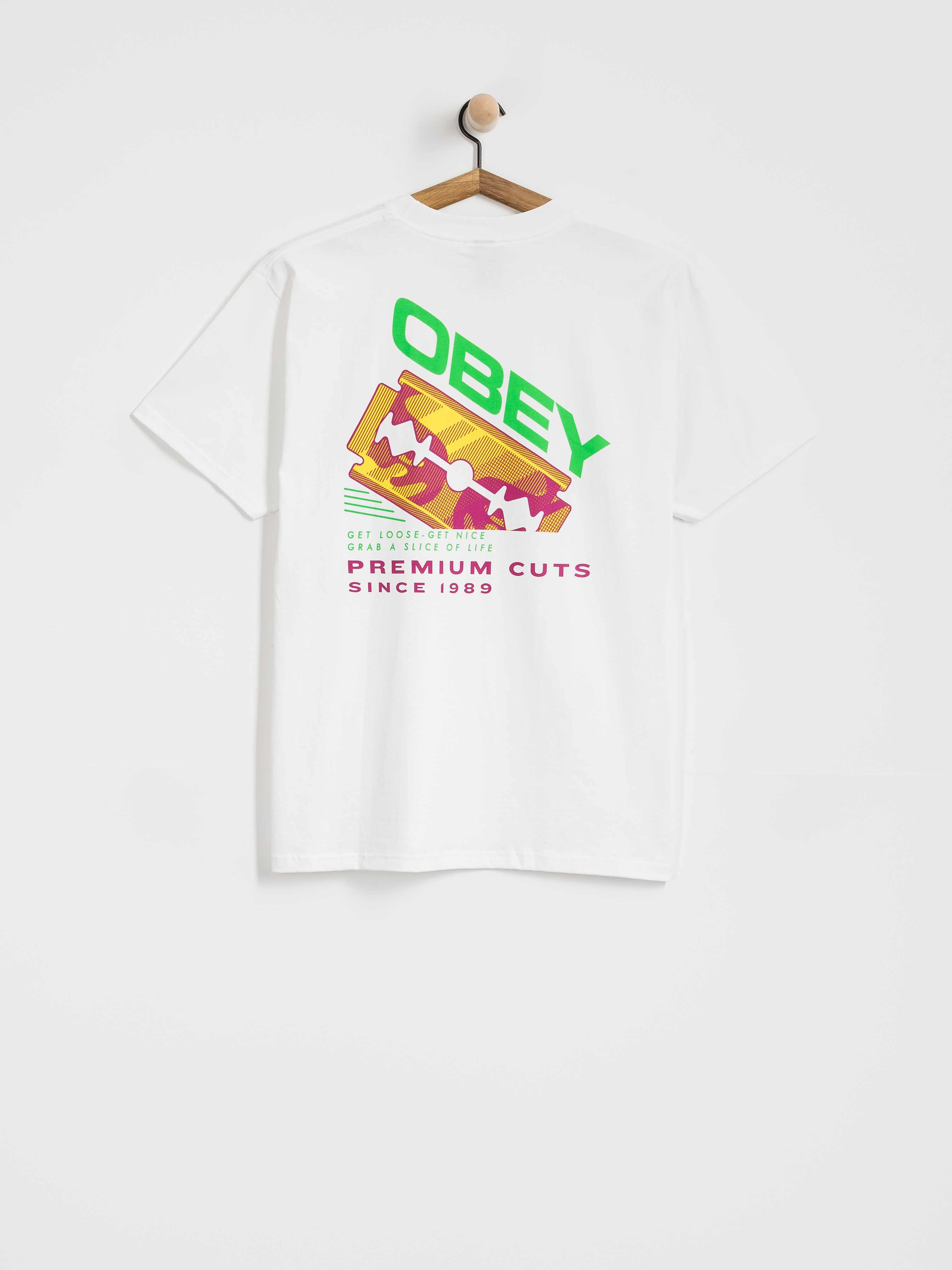 Tricou OBEY Razor (white)